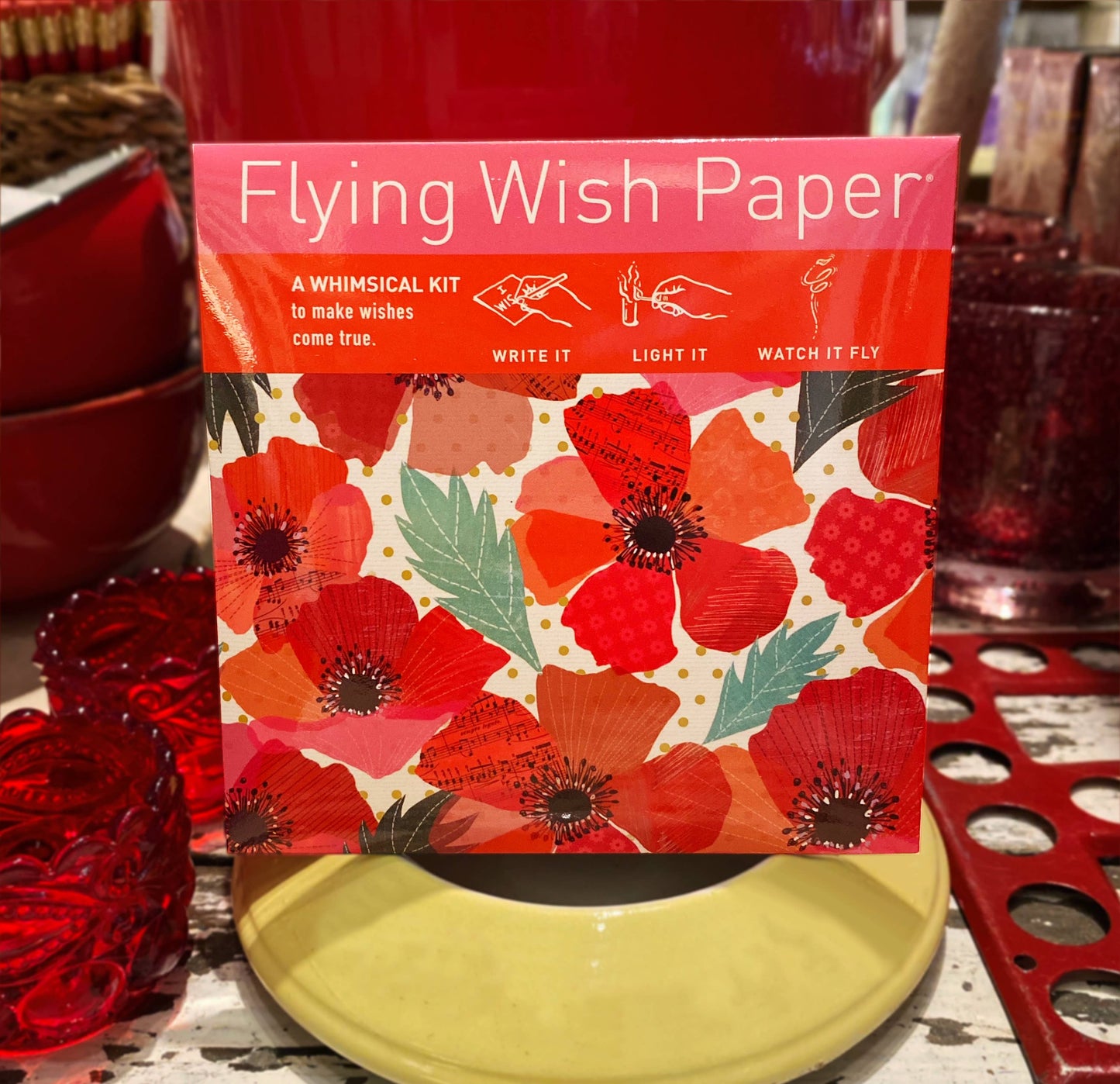 Flying Wish Paper Mini Kit - Poppies