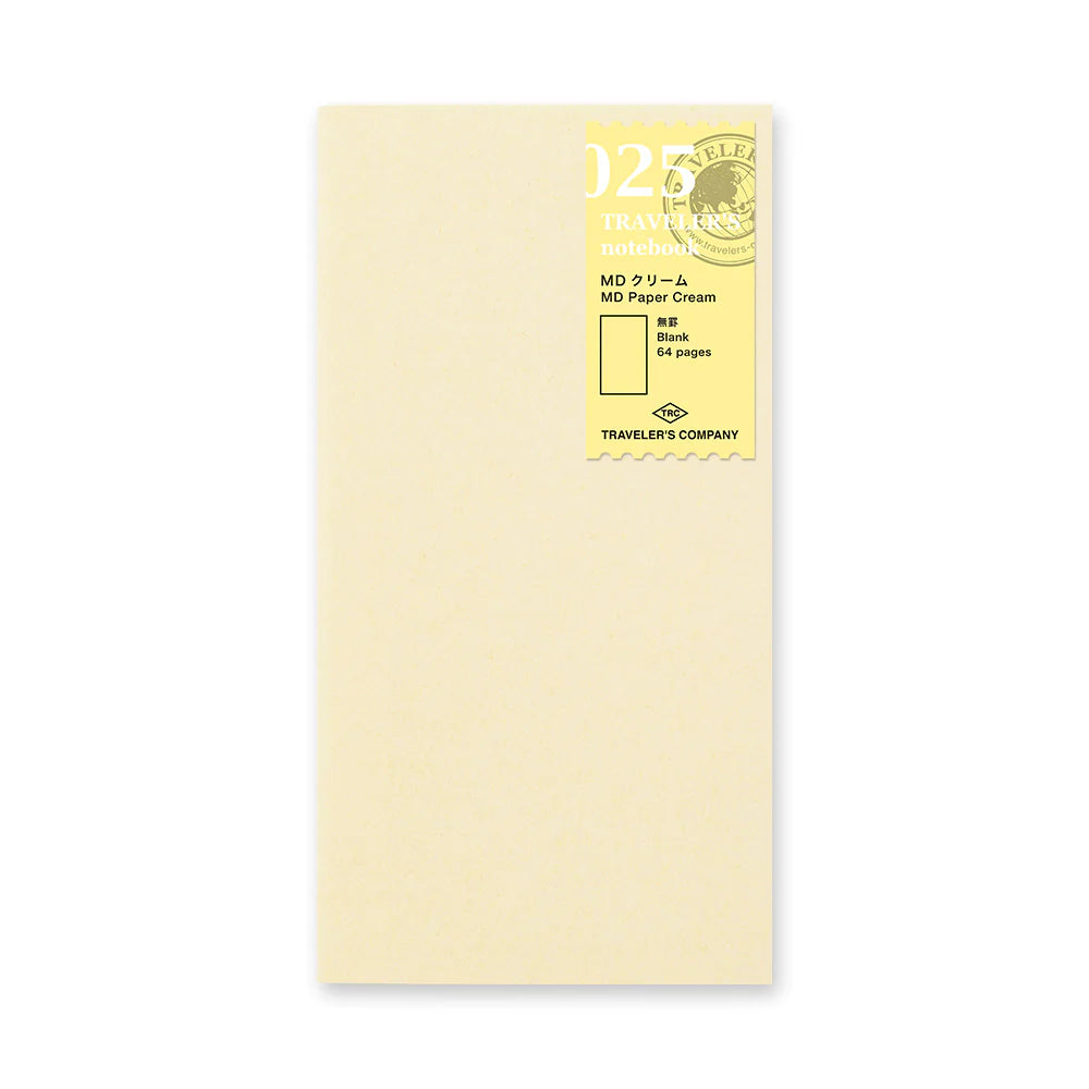 TRAVELER'S Notebook Refill - 025 Cream Blank