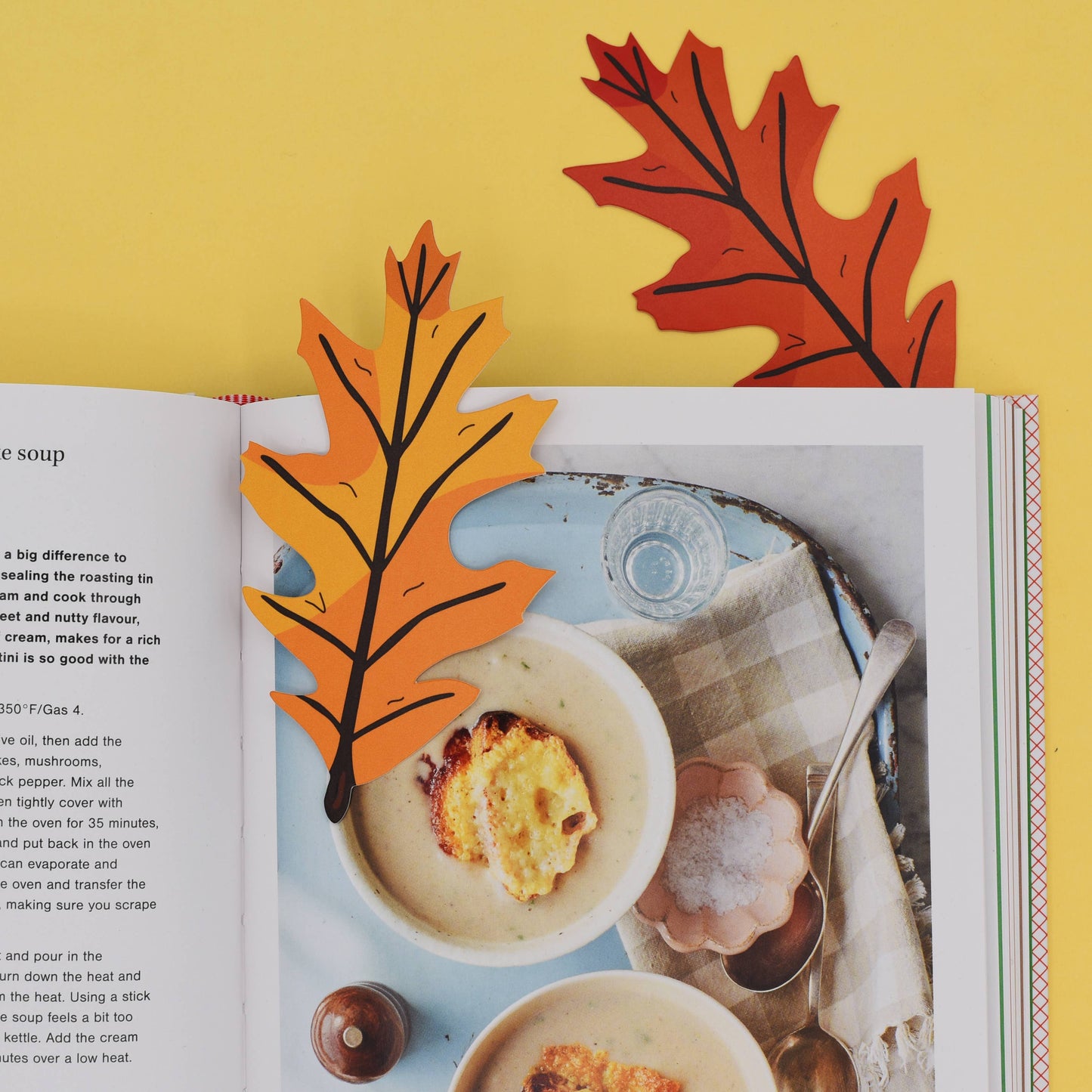 Foliage Leaf Bookmark (it's die cut!)