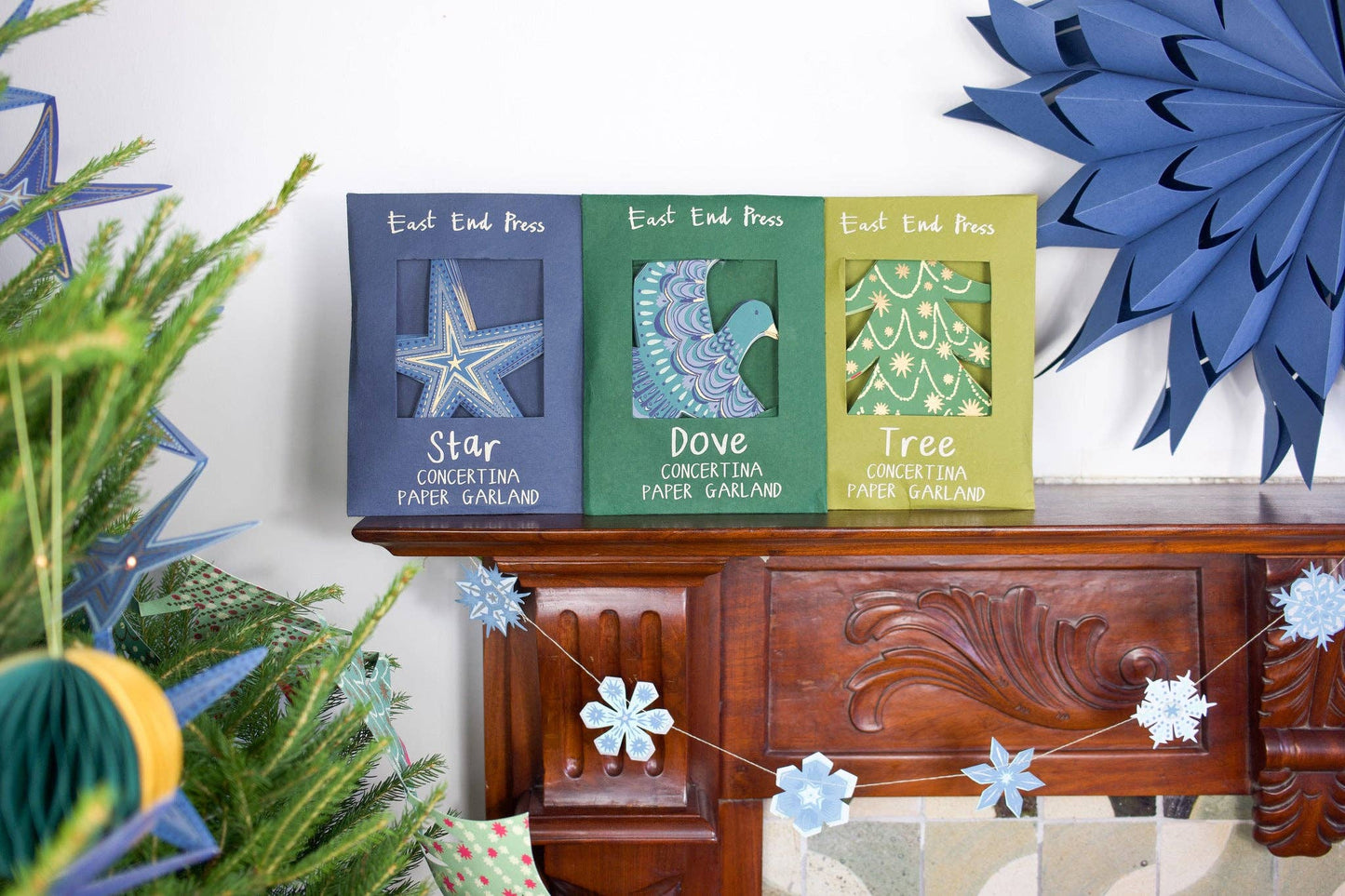Dove Concertina Garland