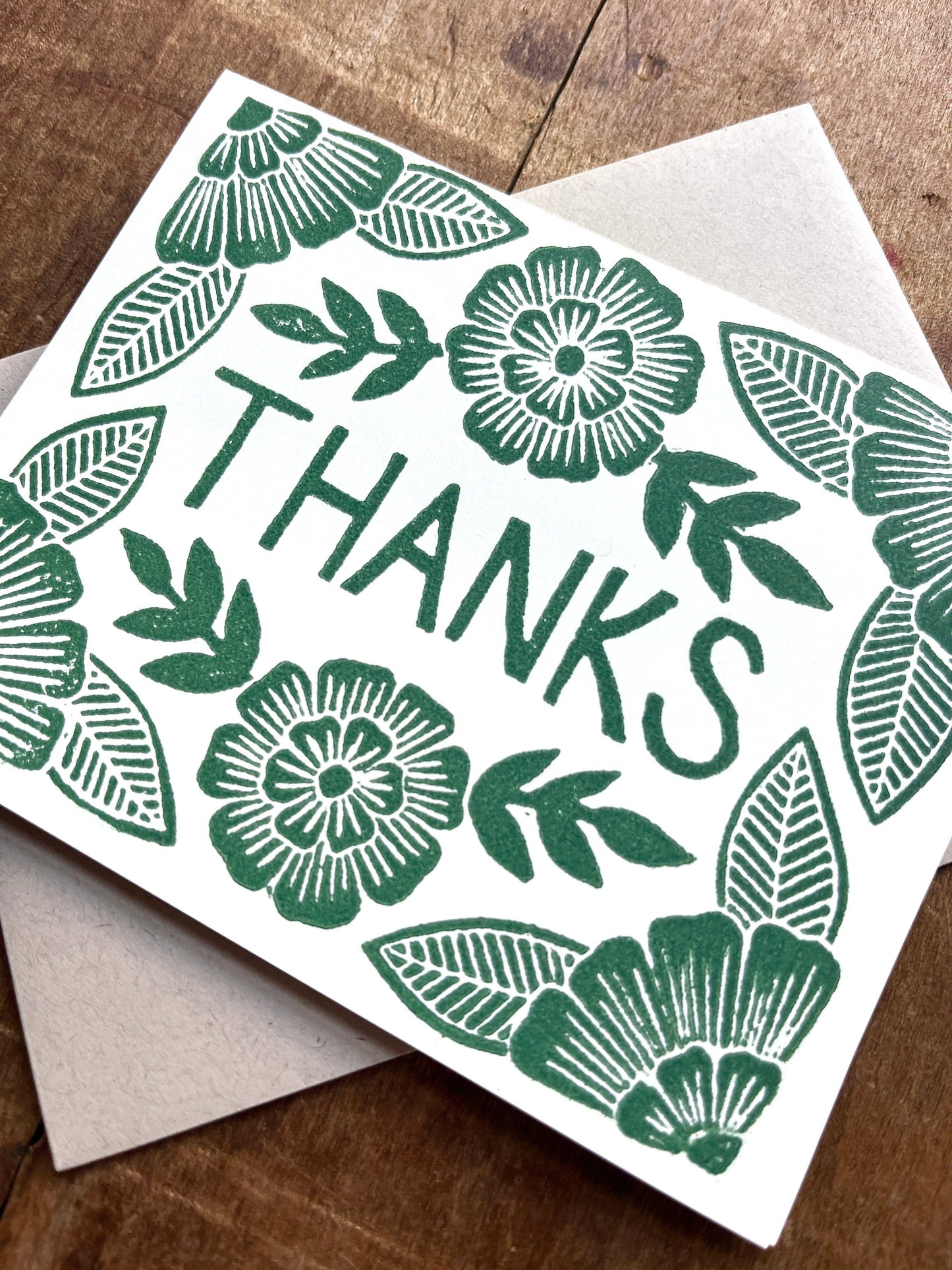 "Thanks," Block Printed Boxed Set