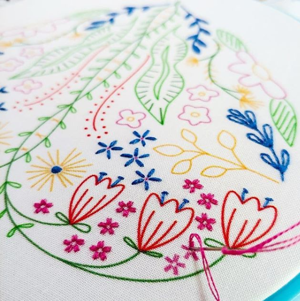 full heart embroidery kit