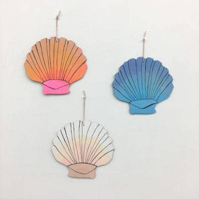 Sunset Seashell Wall Charm