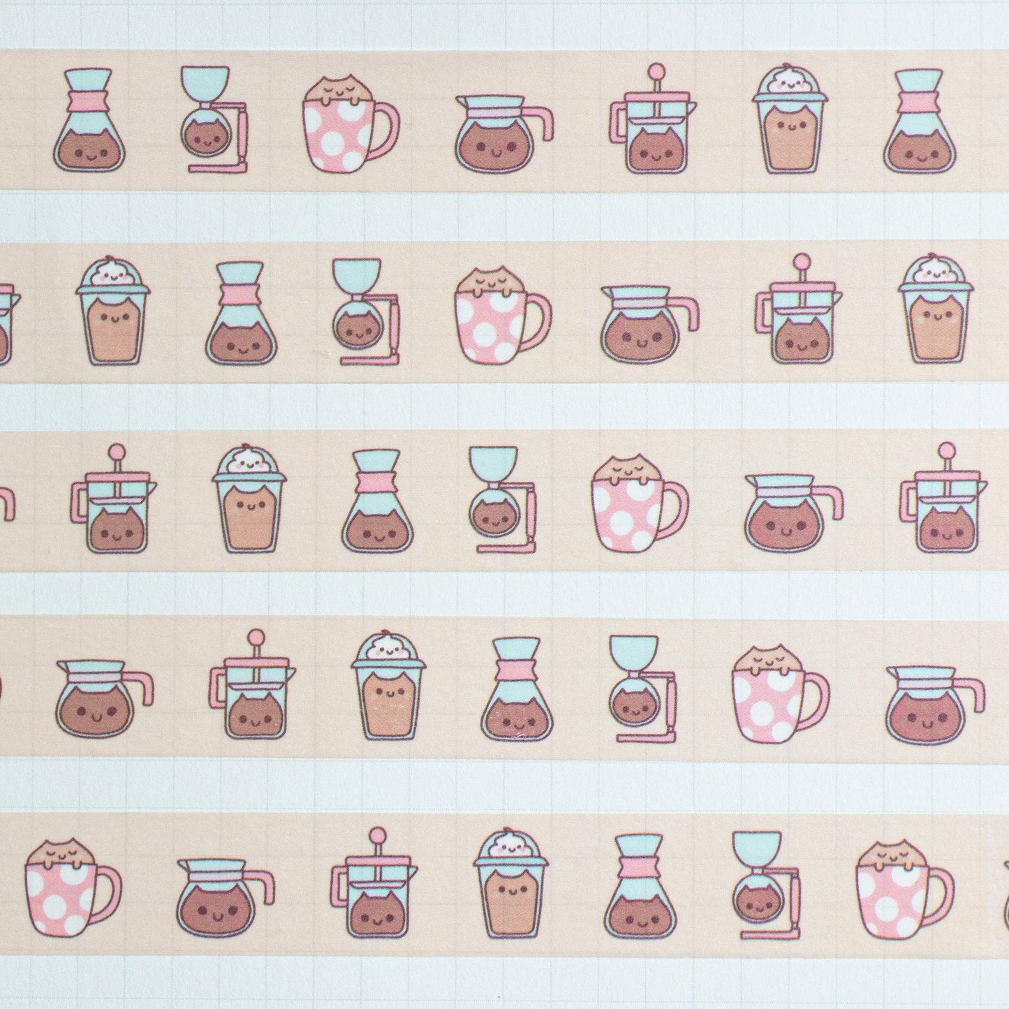 Coffee Cats Washi Tape
