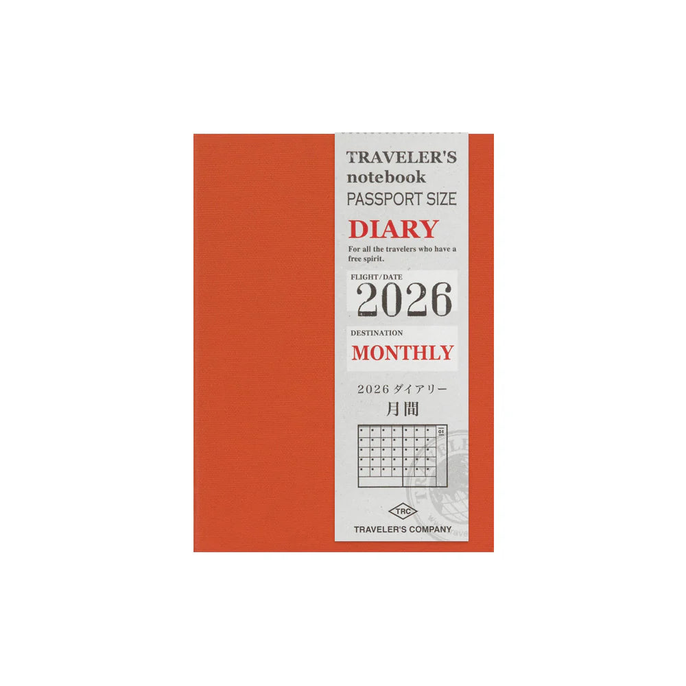 Traveler’s Passport 2026 Monthly Diary