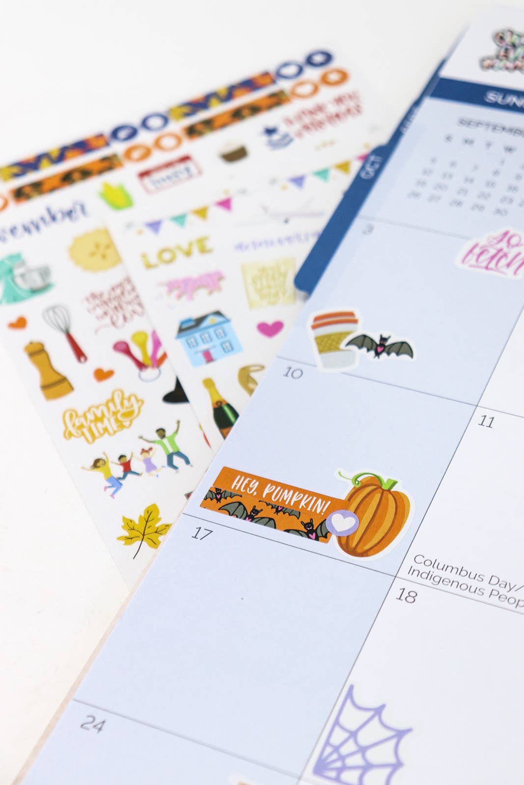 Planner Sticker Pack, 14 Page Monthly Celebrations