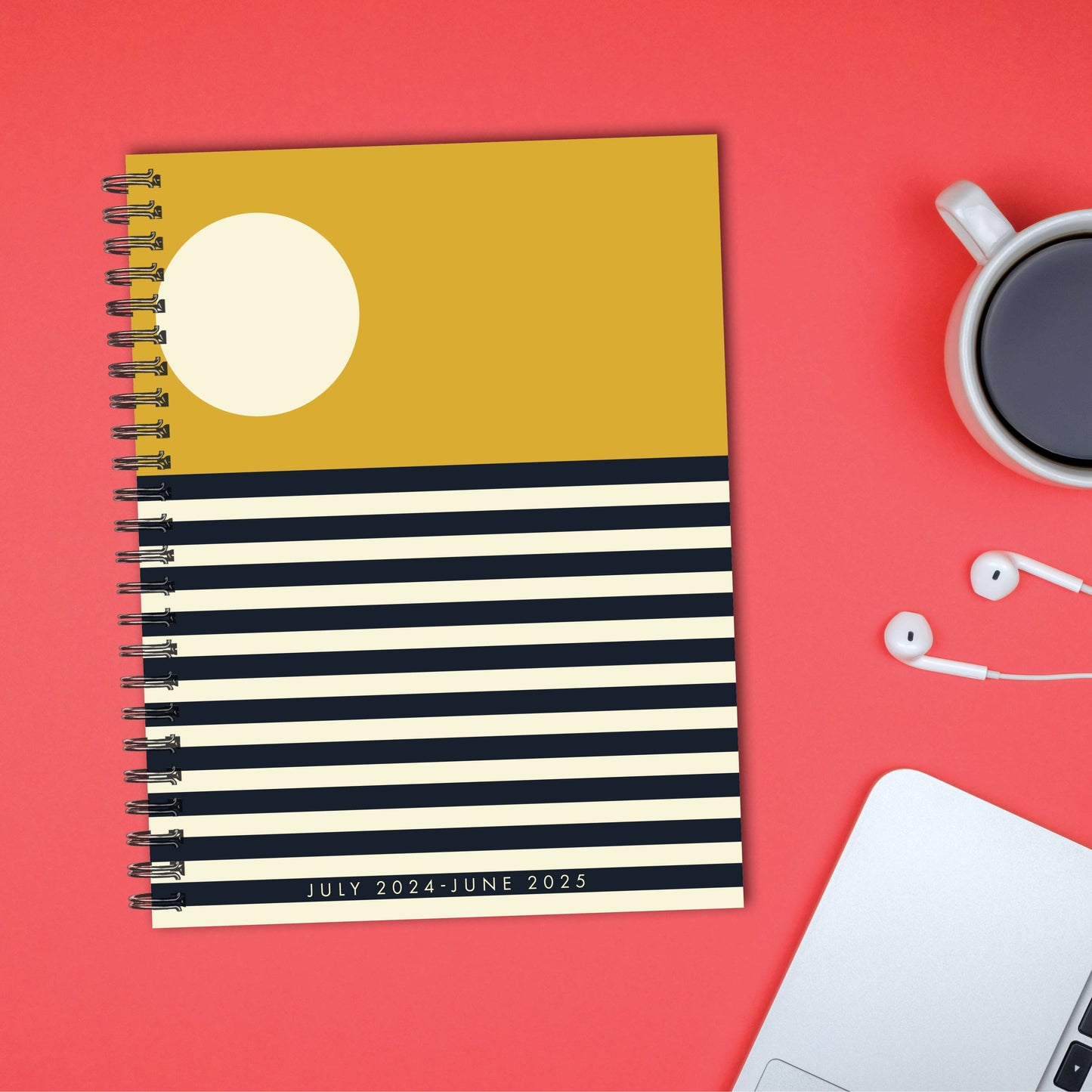 Modern Sunset Academic July 2024 - June 2026 Softcover Planner