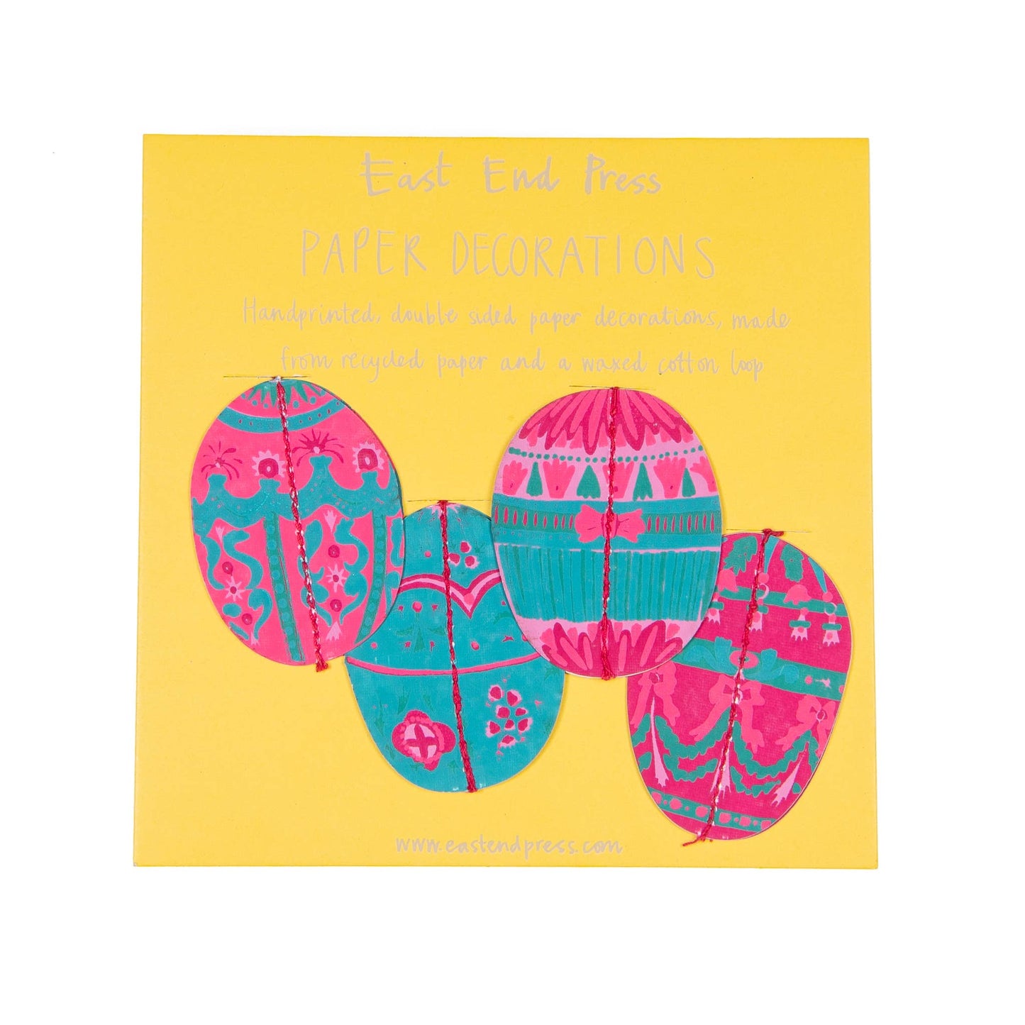 Easter Egg Paper Ornaments
