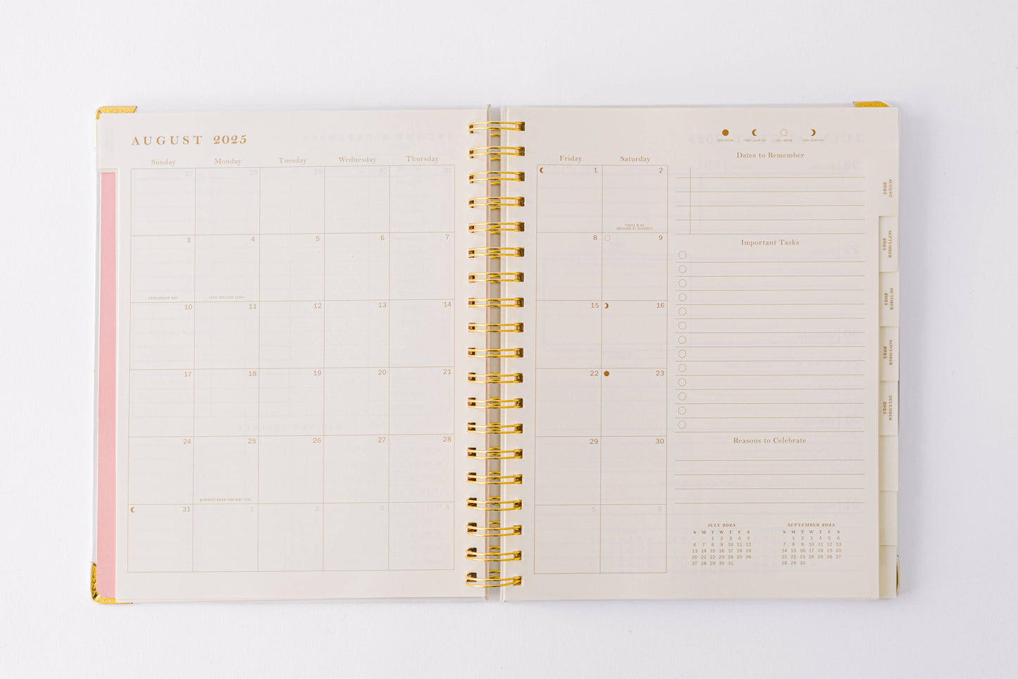 2026 Floral Portrait 17-Month Large Spiral Planner