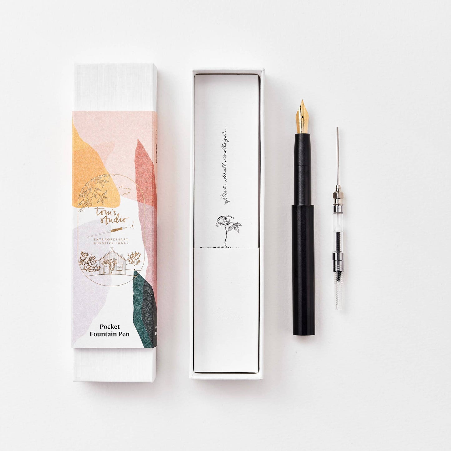 The Studio Pocket Fountain Pen 2.0: Ivy / Architect