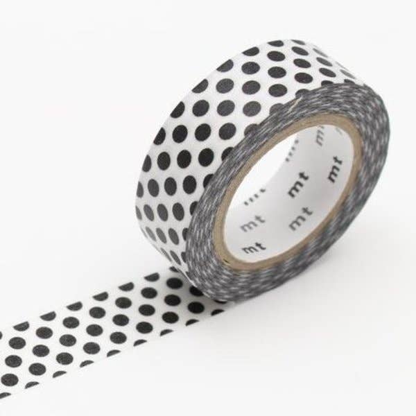 Black Polka Dot Washi