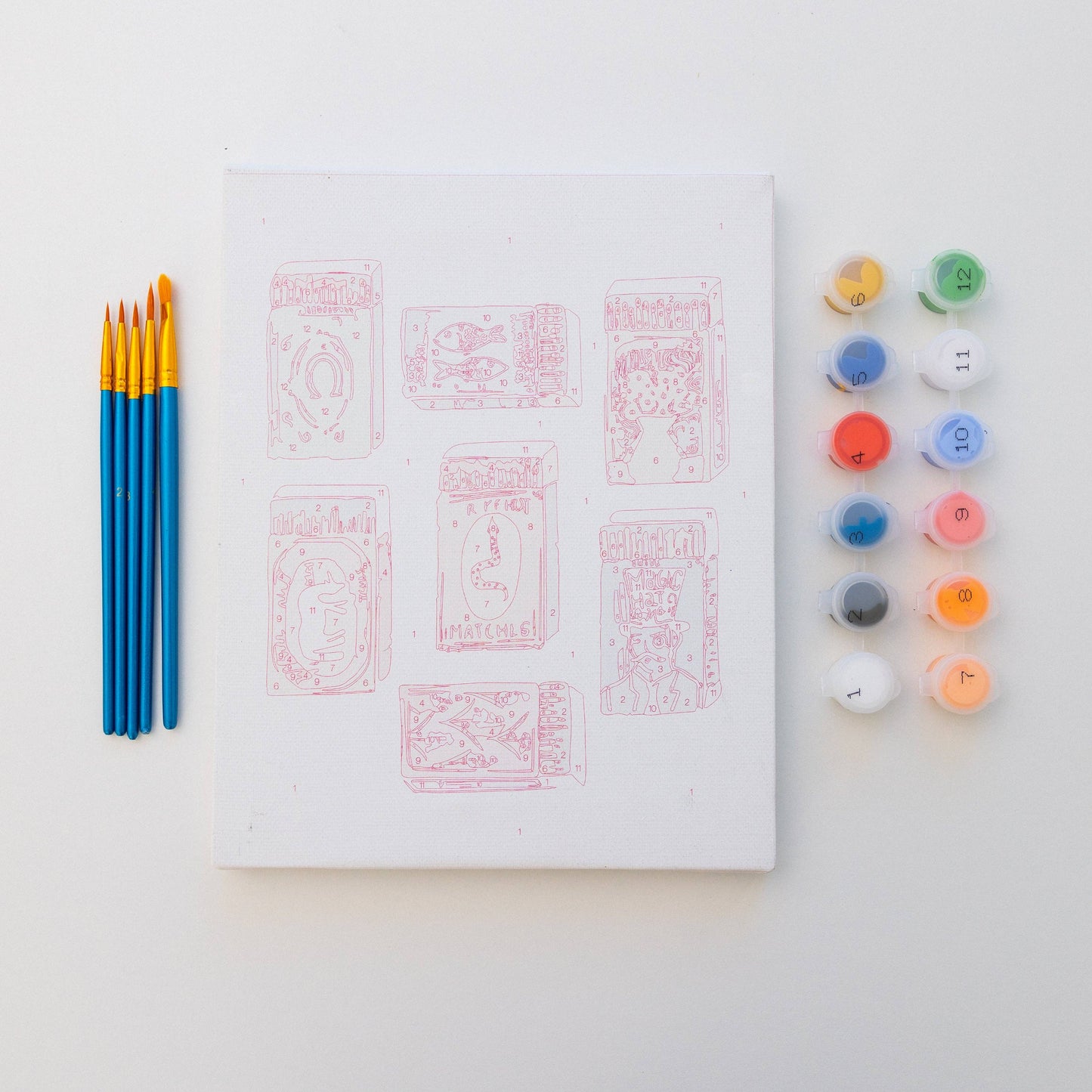 Matches by Lindsay Brackeen Paint by Numbers Framed Mini
