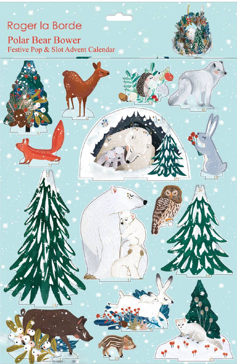 Polar Bear Bower Advent Pop & Slot Advent Large