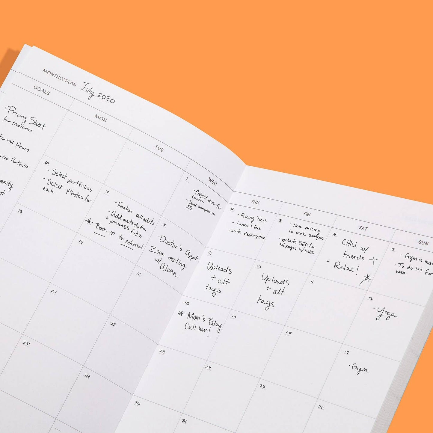 Quarterly Goal Planner in Green