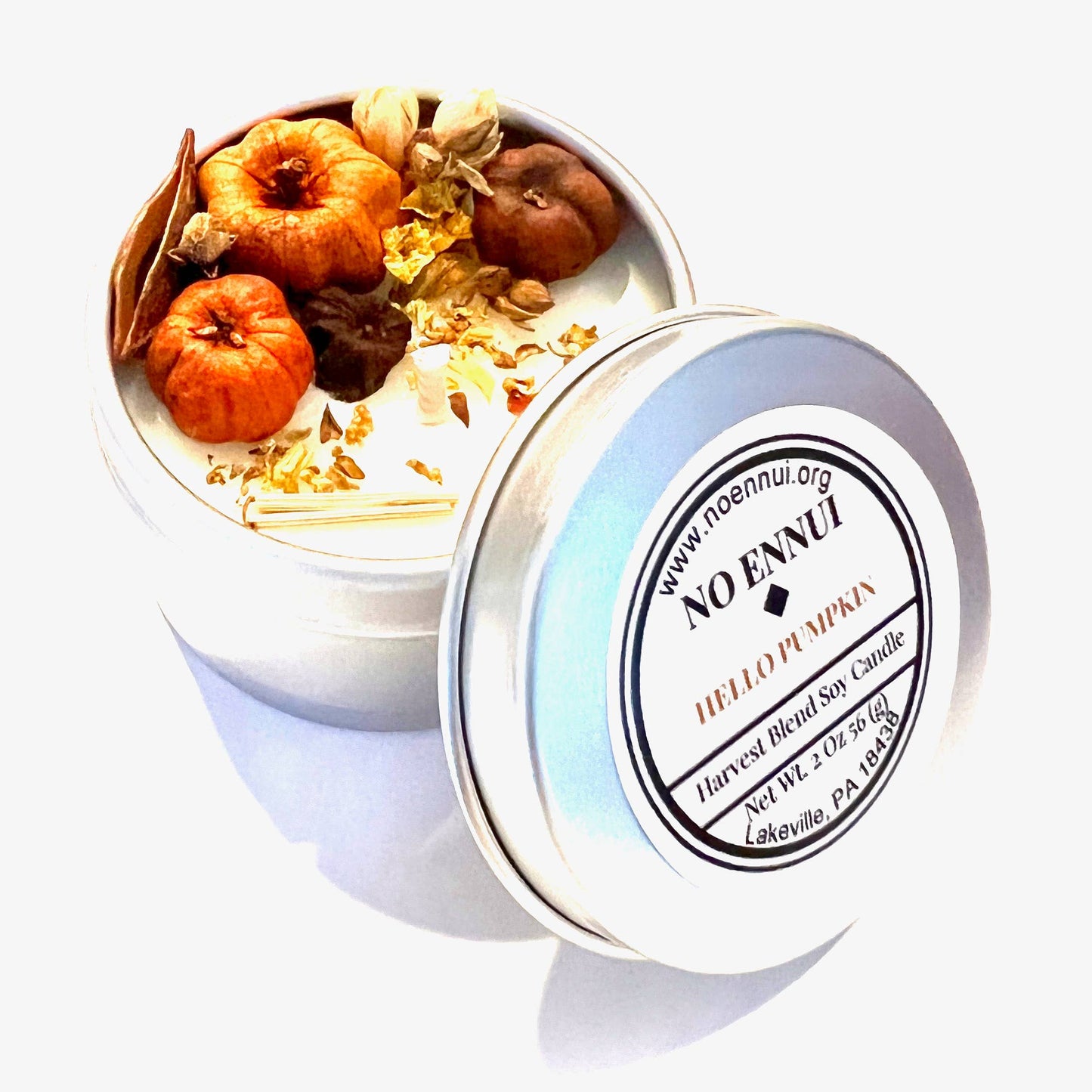 "Hello Pumpkin" Autumn soy candle: 8 oz.