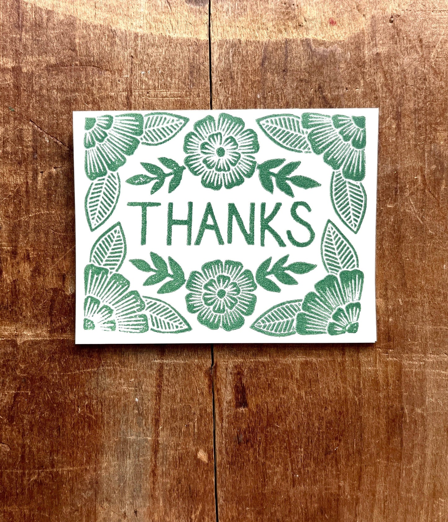 "Thanks," Block Printed Boxed Set