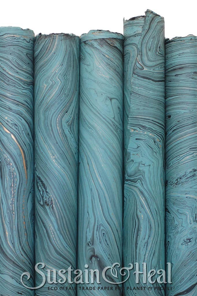 Teal Marble Sheet