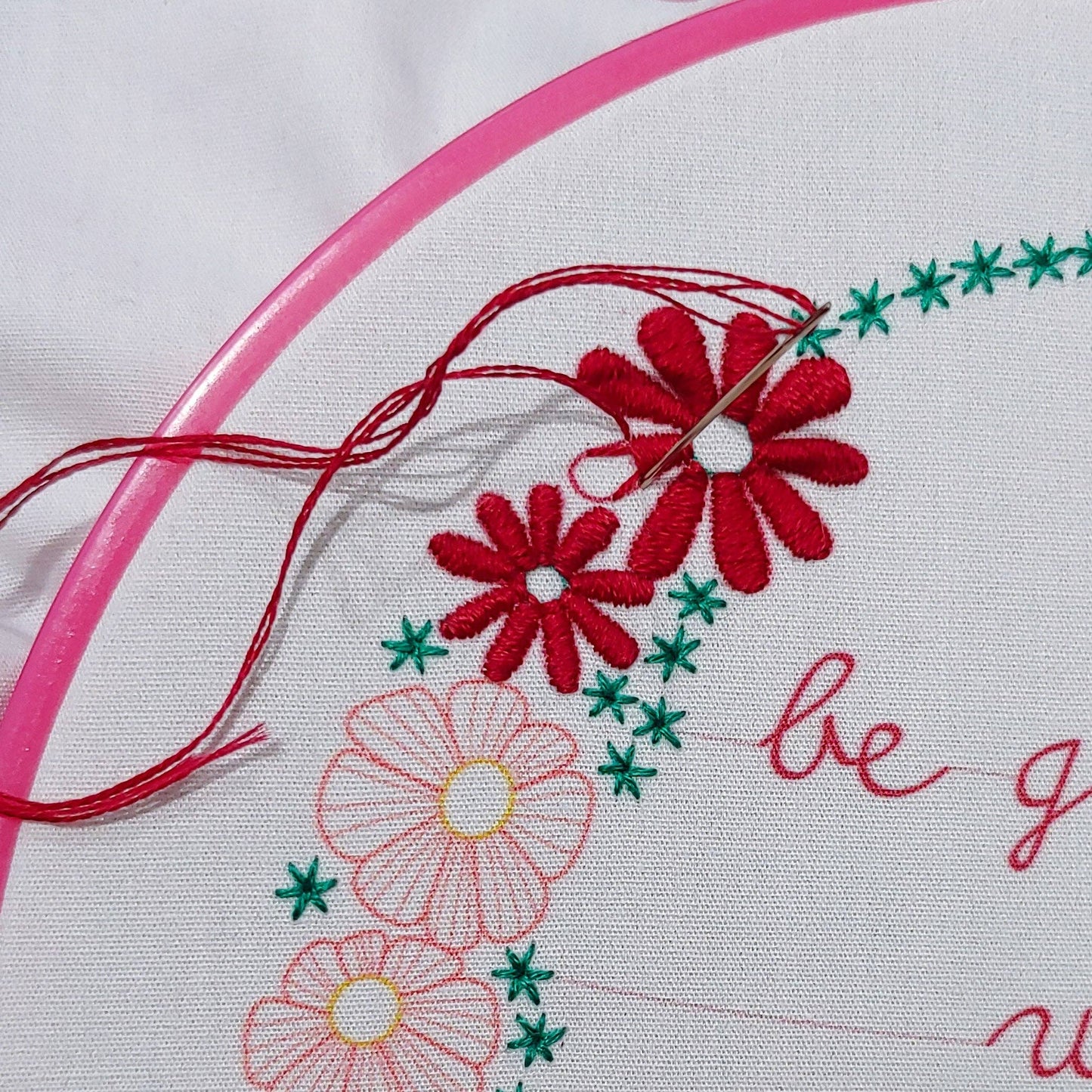 Be gentle with yourself embroidery kit