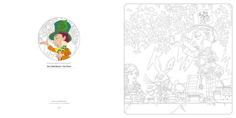 Make Your Own Alice Art Coloring Book