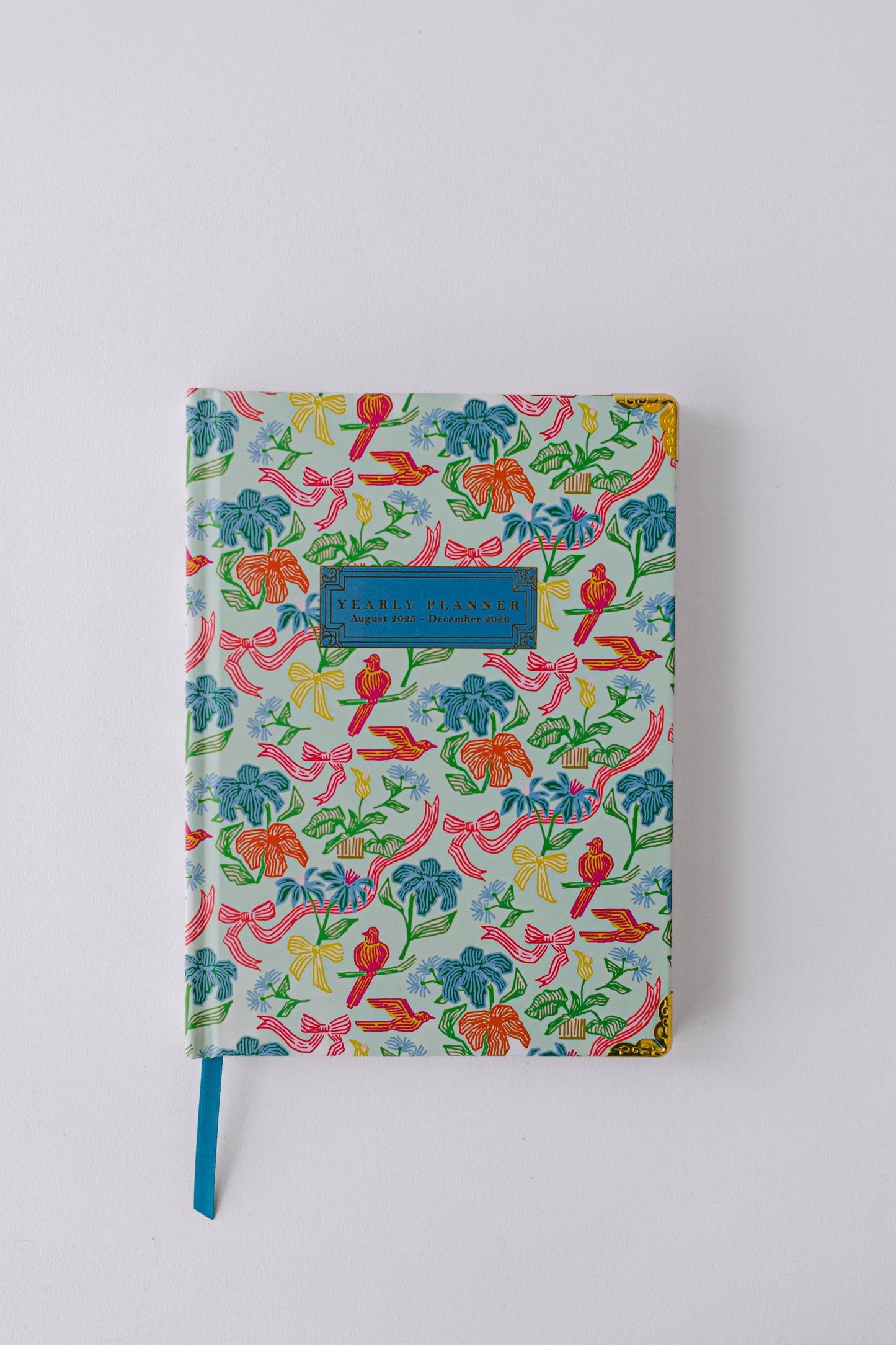 2026 Birds and Bows 17-Month Medium Bound Planner