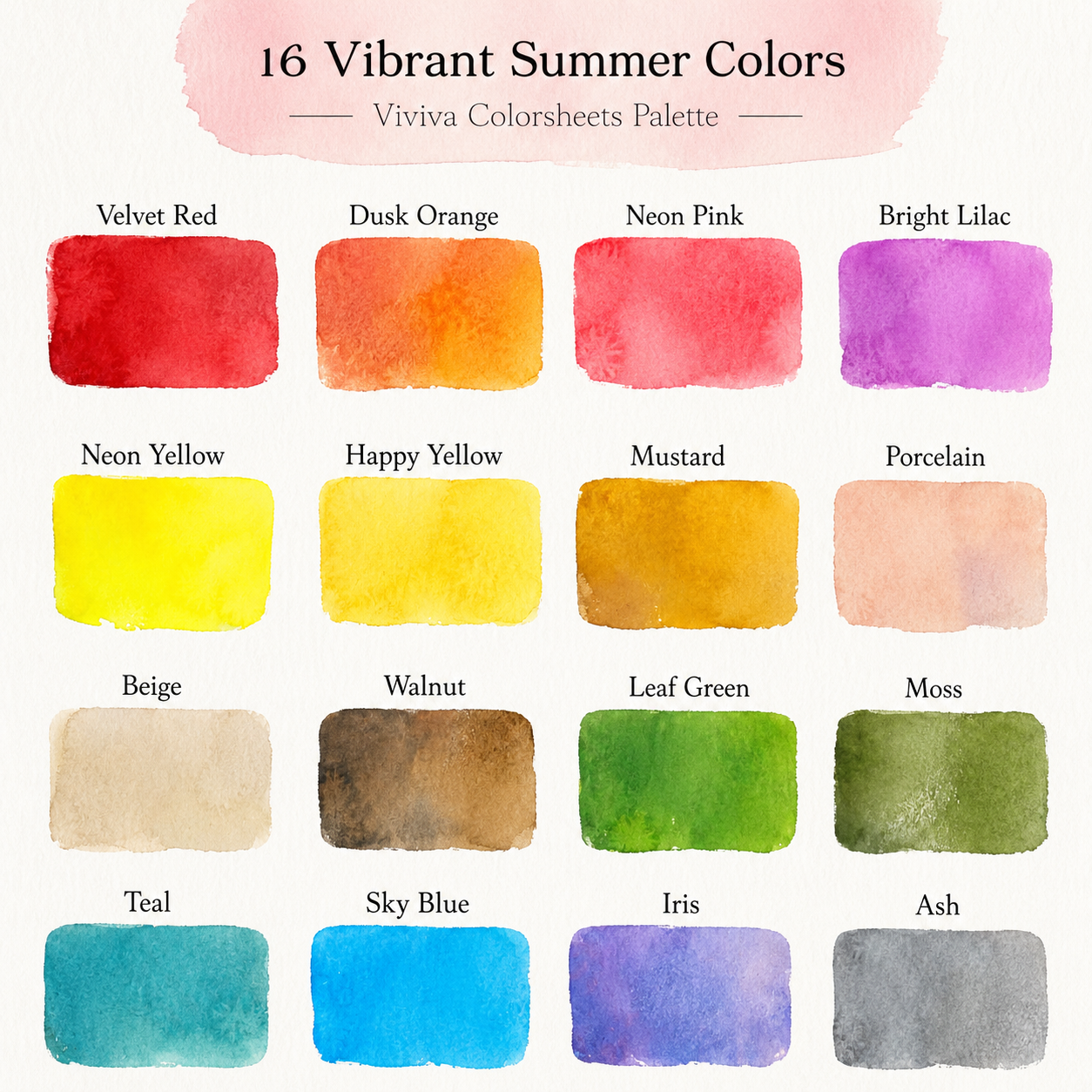 Viviva Watercolor - Summer Set