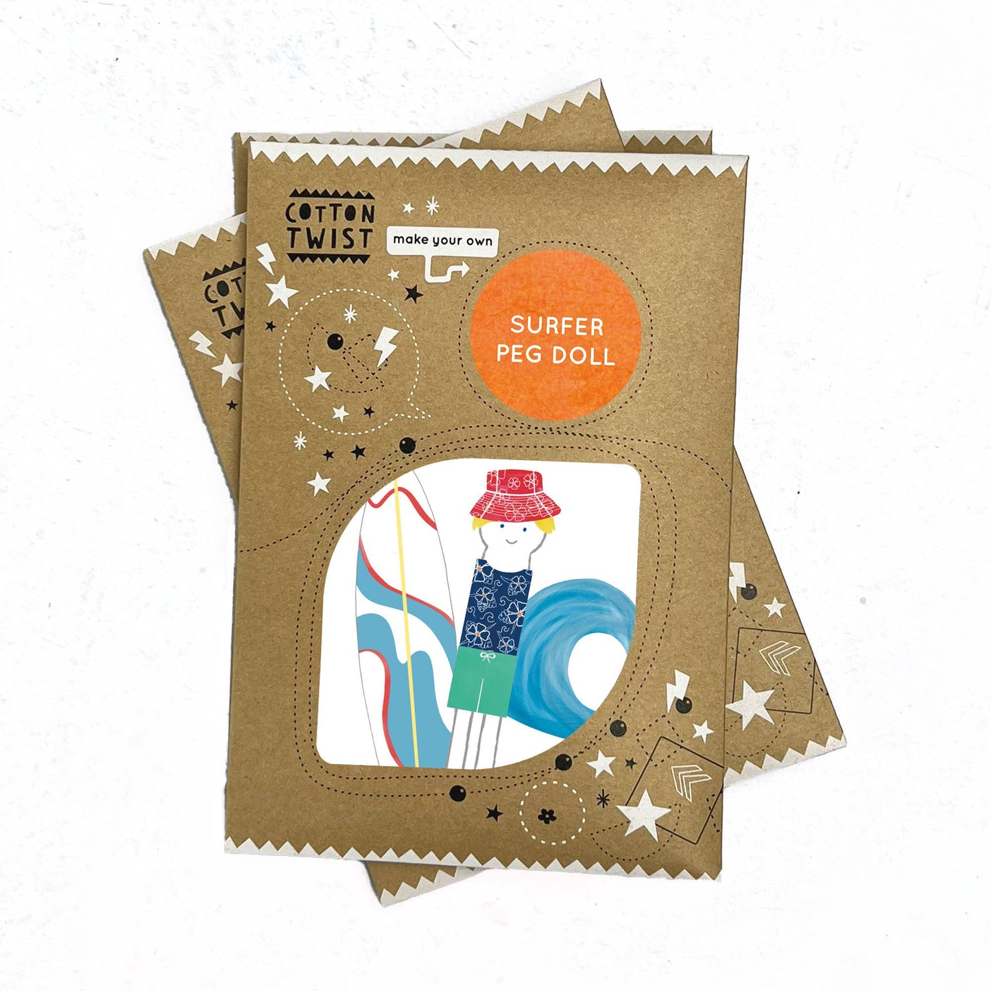 Make Your Own Surfer Peg Doll