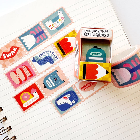 2025 Stamp Washi Tape - Suzy’s Cuties
