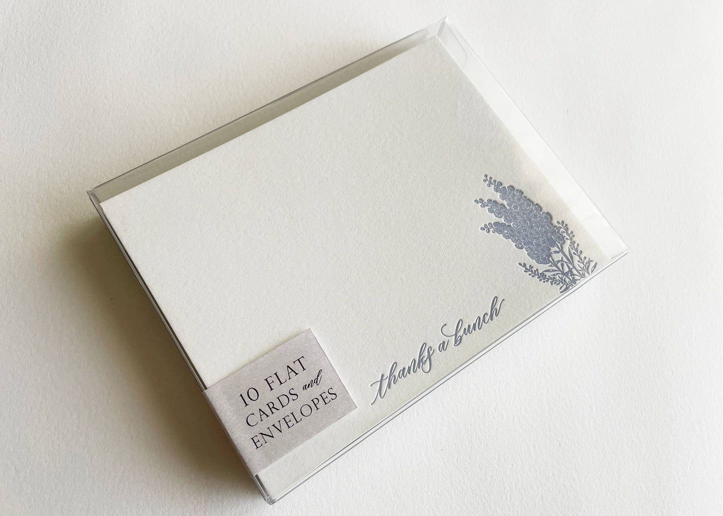 Thanks a Bunch Flat Card Pack - Letterpress