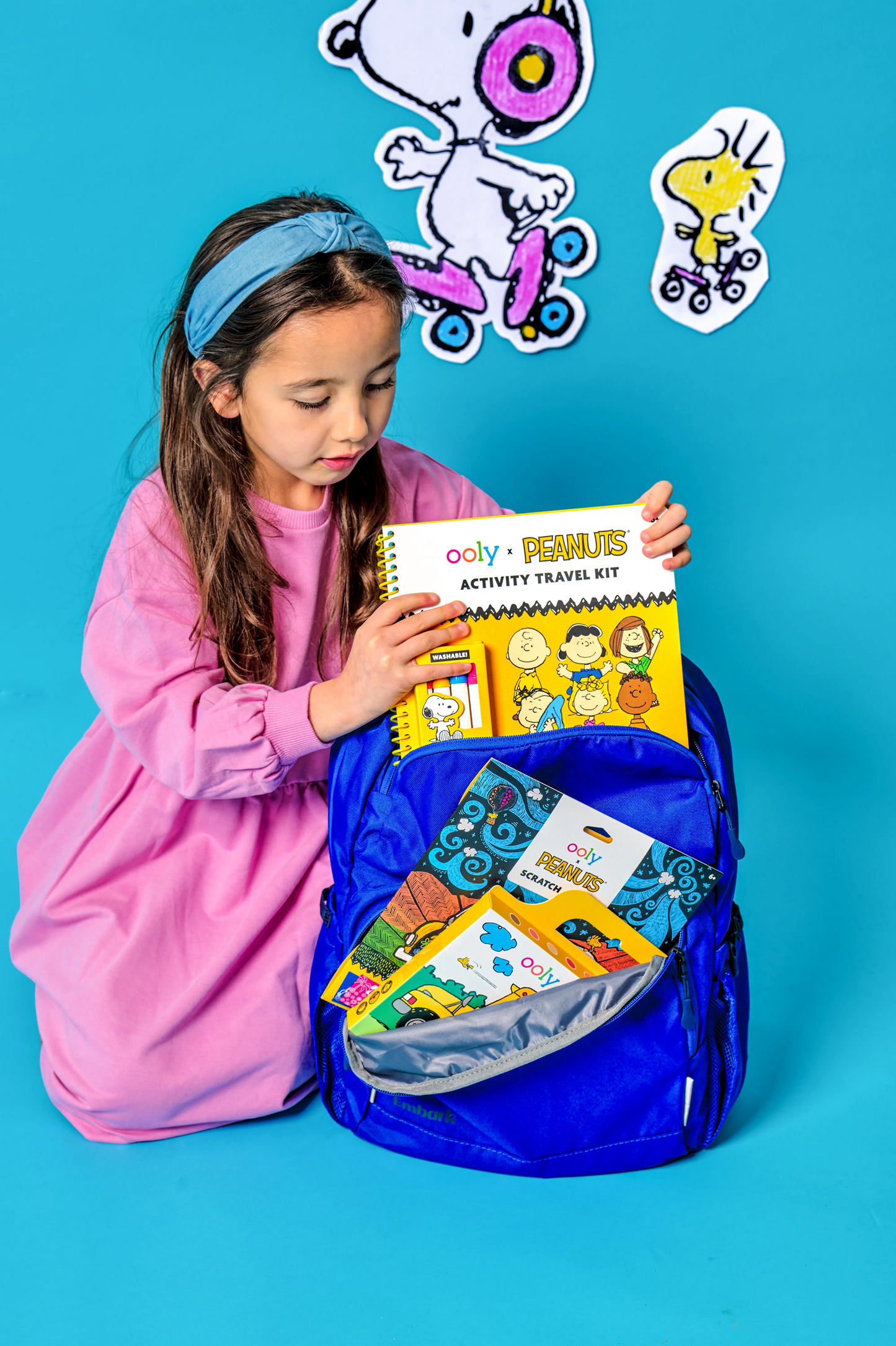 OOLY x Peanuts Snoopy School Coloring Travel Kit