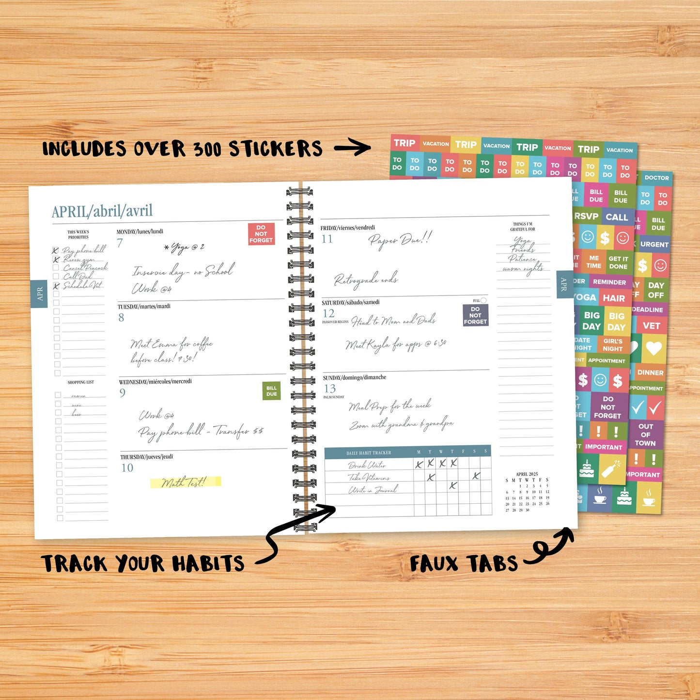 Modern Sunset Academic July 2024 - June 2026 Softcover Planner