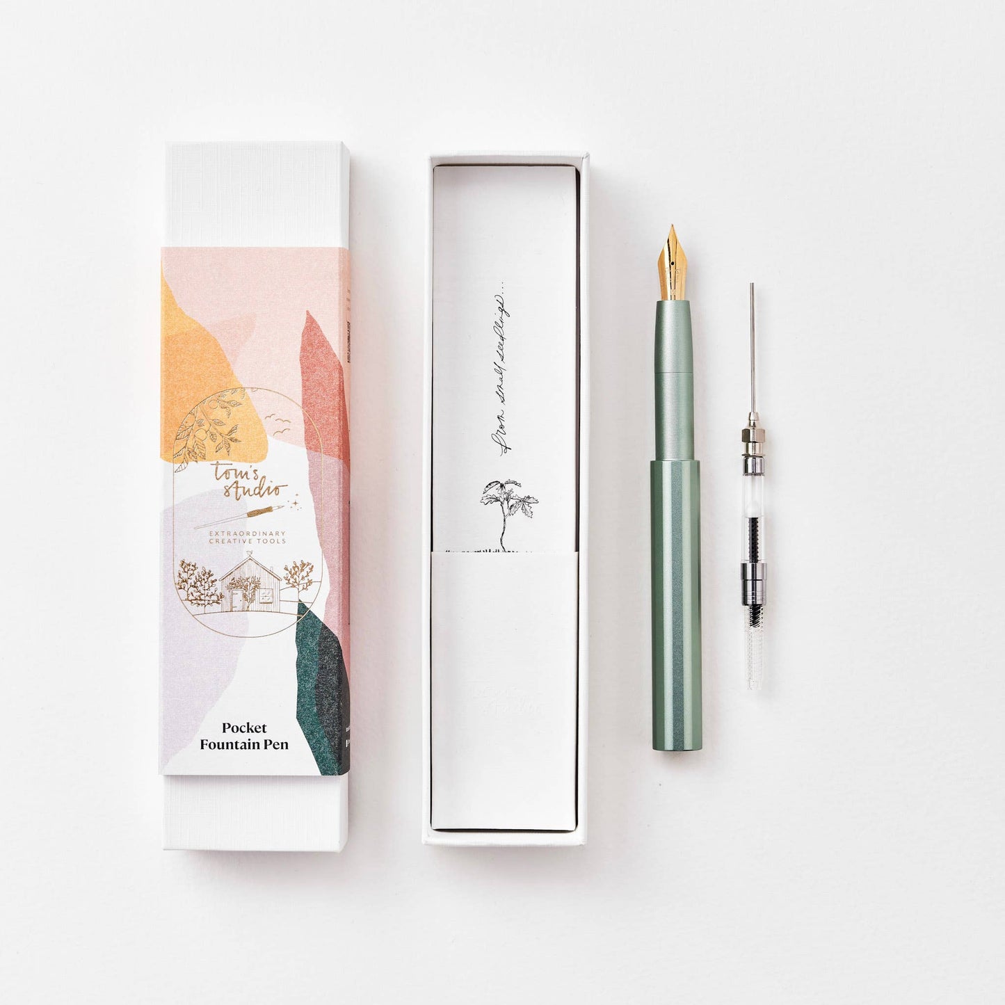 The Studio Pocket Fountain Pen 2.0: Ivy / Architect