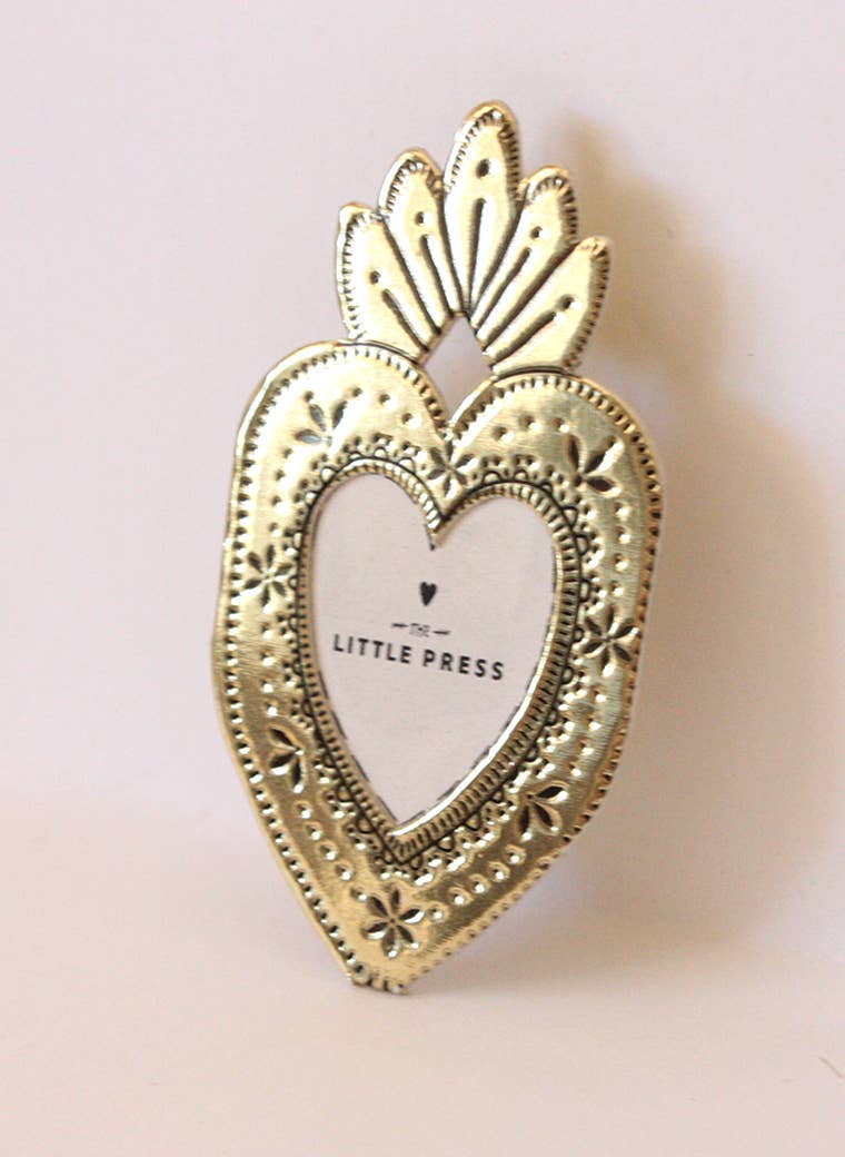Mini Heart Frame: Gold