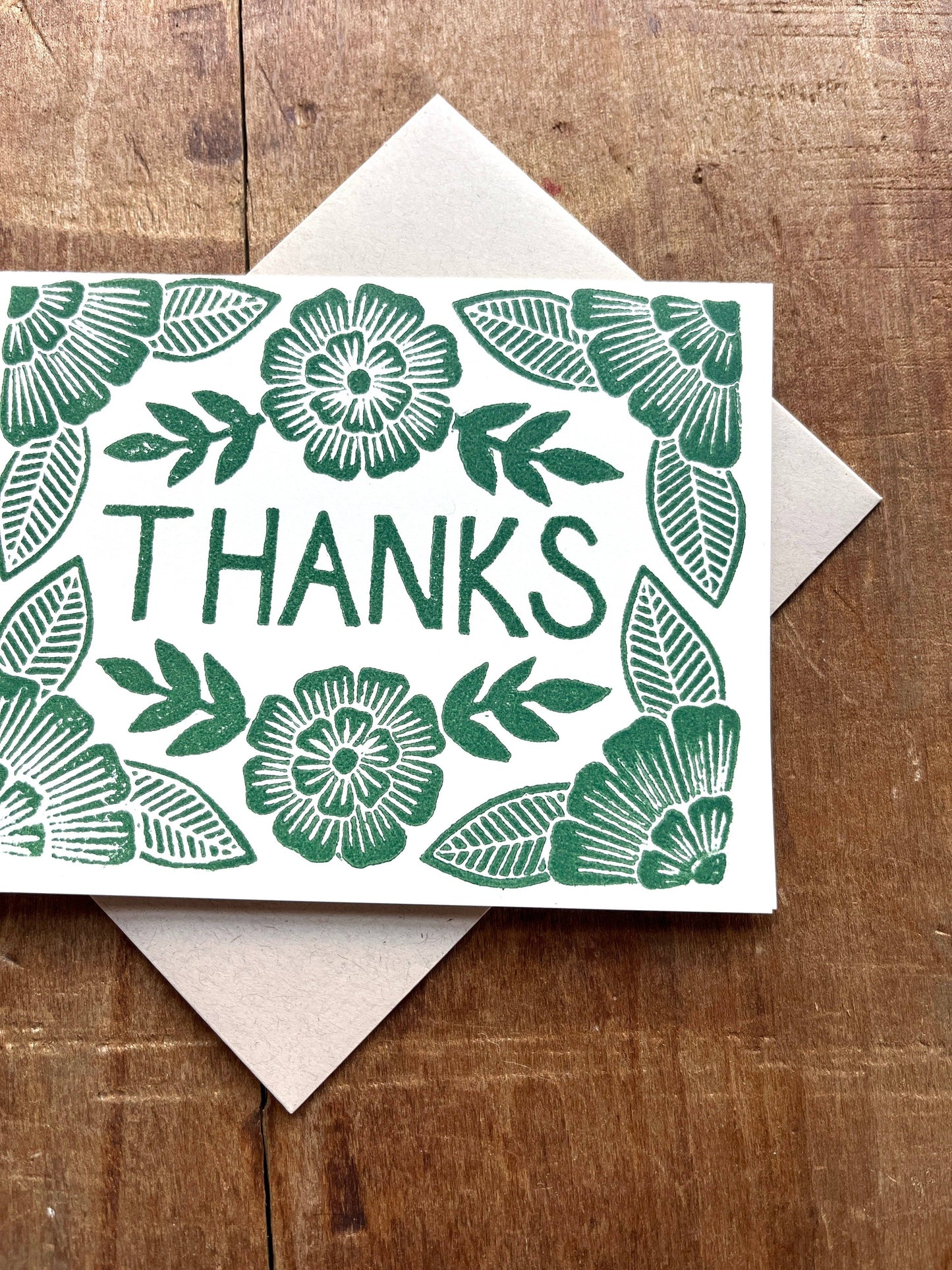"Thanks," Block Printed Boxed Set