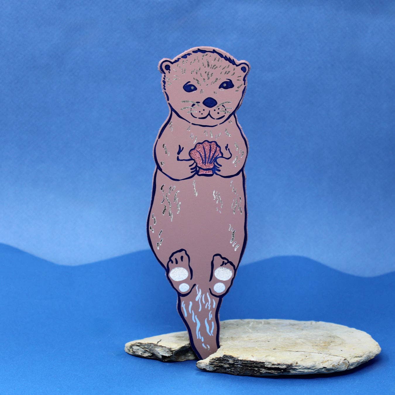 Otter Bookmark: Apricot