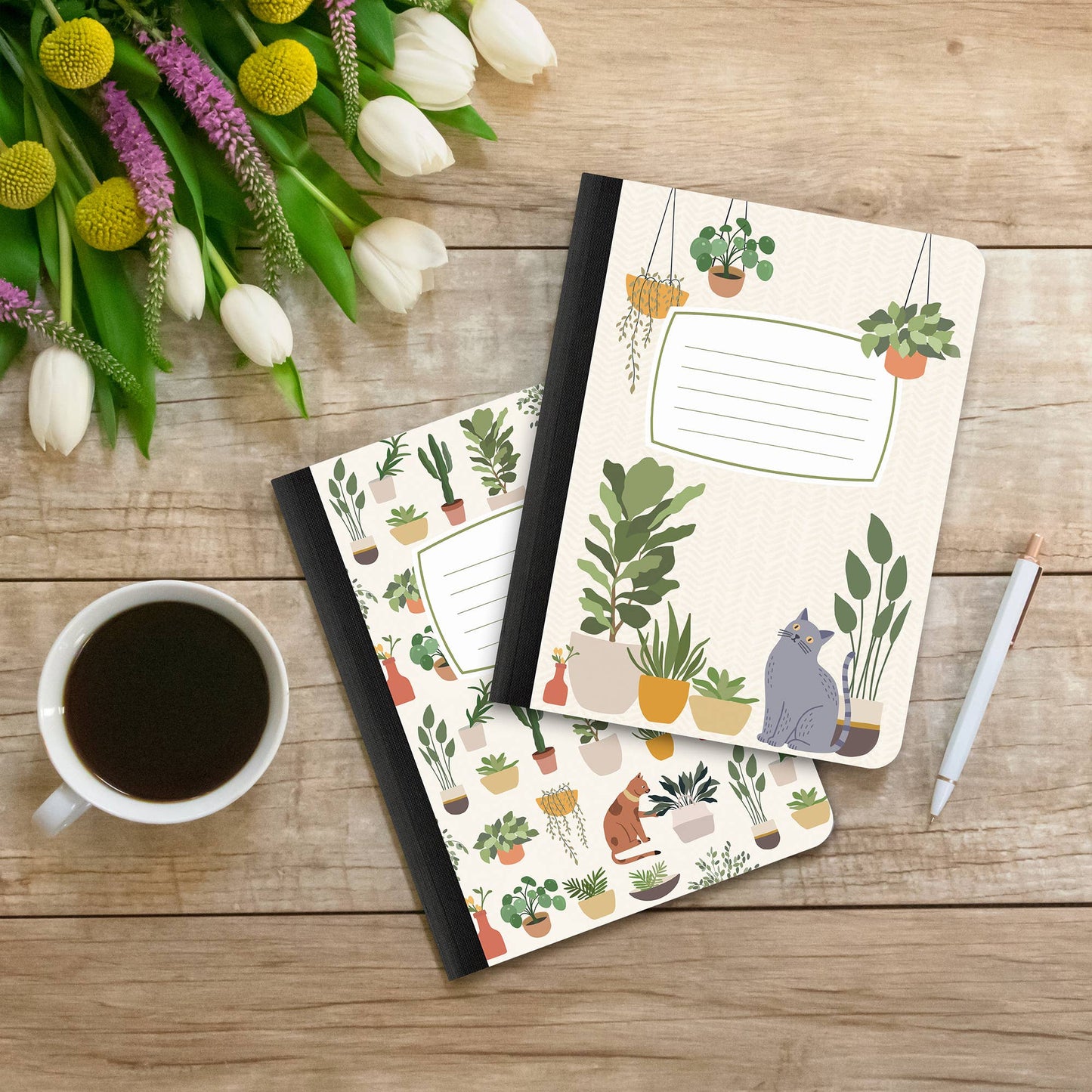 Plant Addict Composition Book Duo