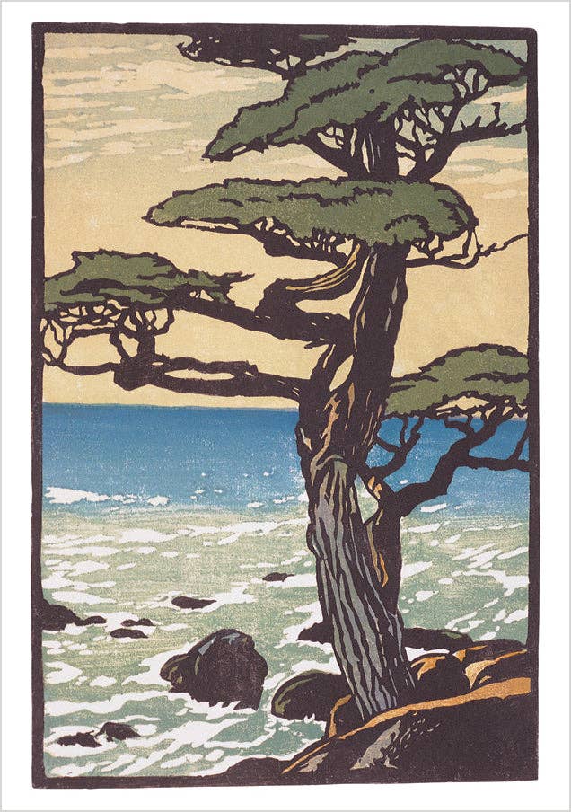 Arts and Crafts Block Prints Boxed Notecard