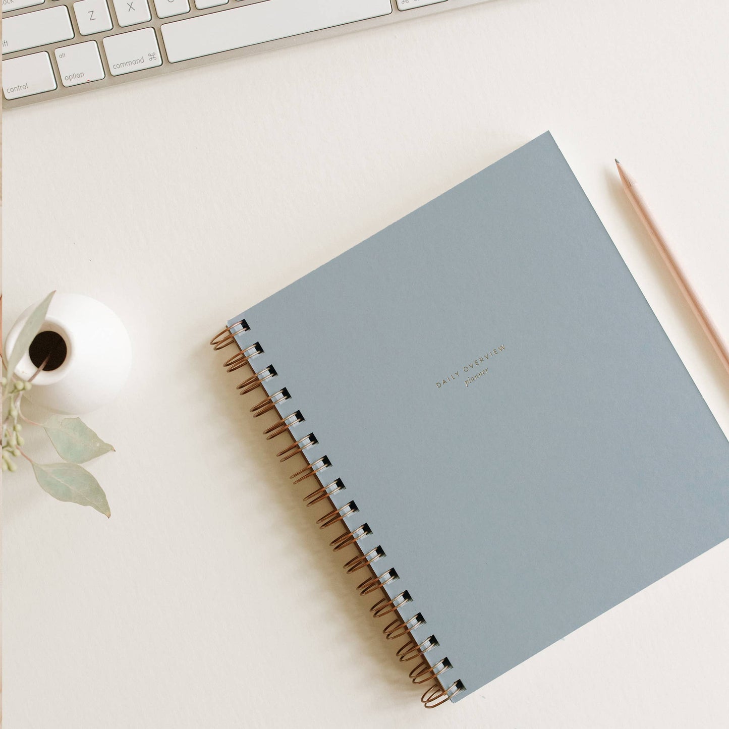 Daily Overview Planner | Assorted Colors // Undated: Steel Blue