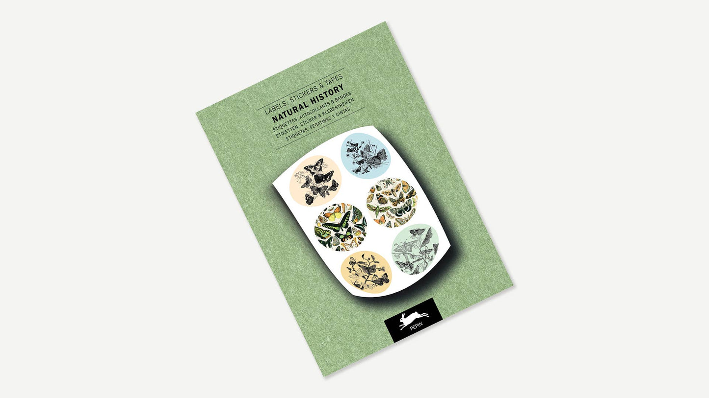 Label Sticker & Tape Book - Natural History