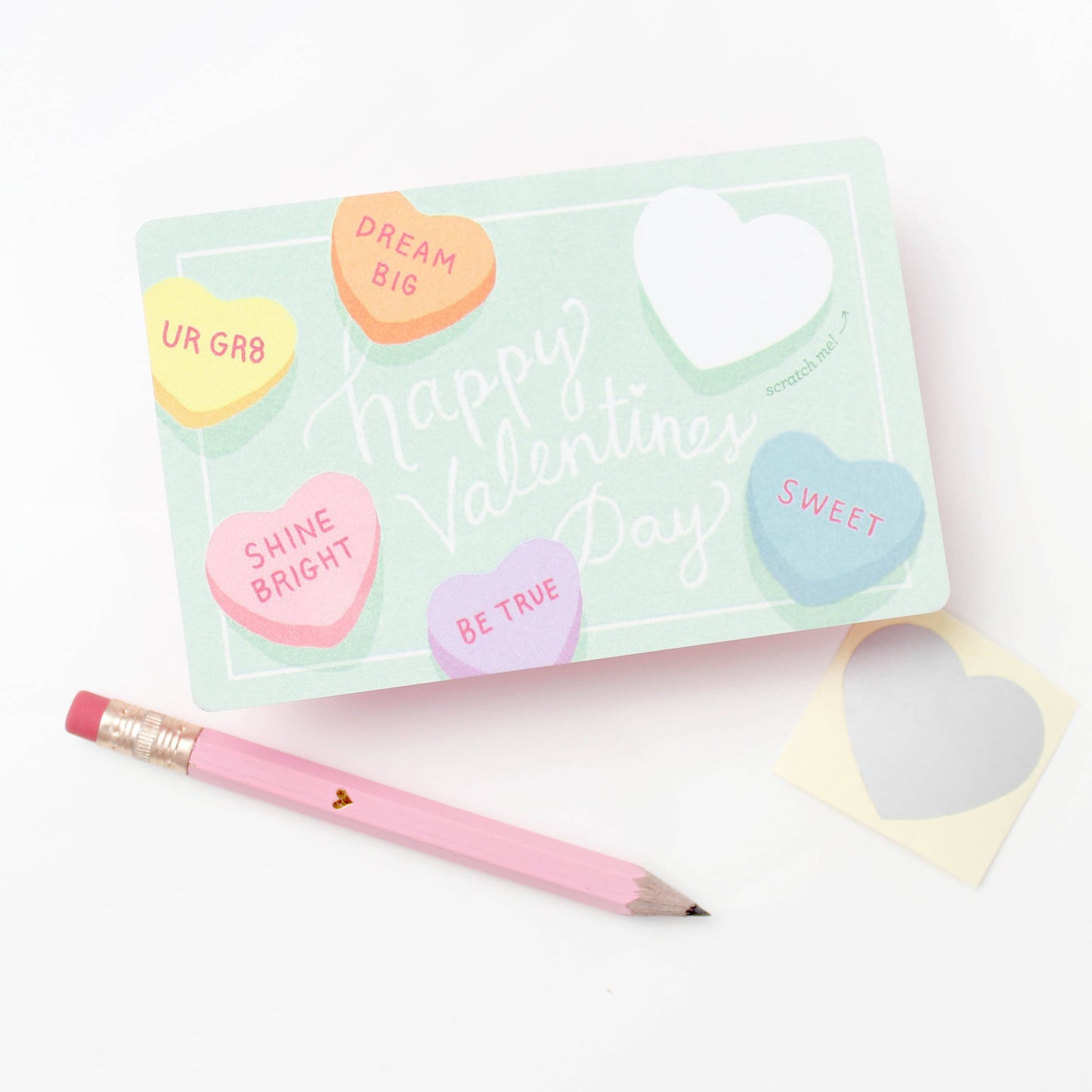 Scratch-off Valentines - Sweetheart