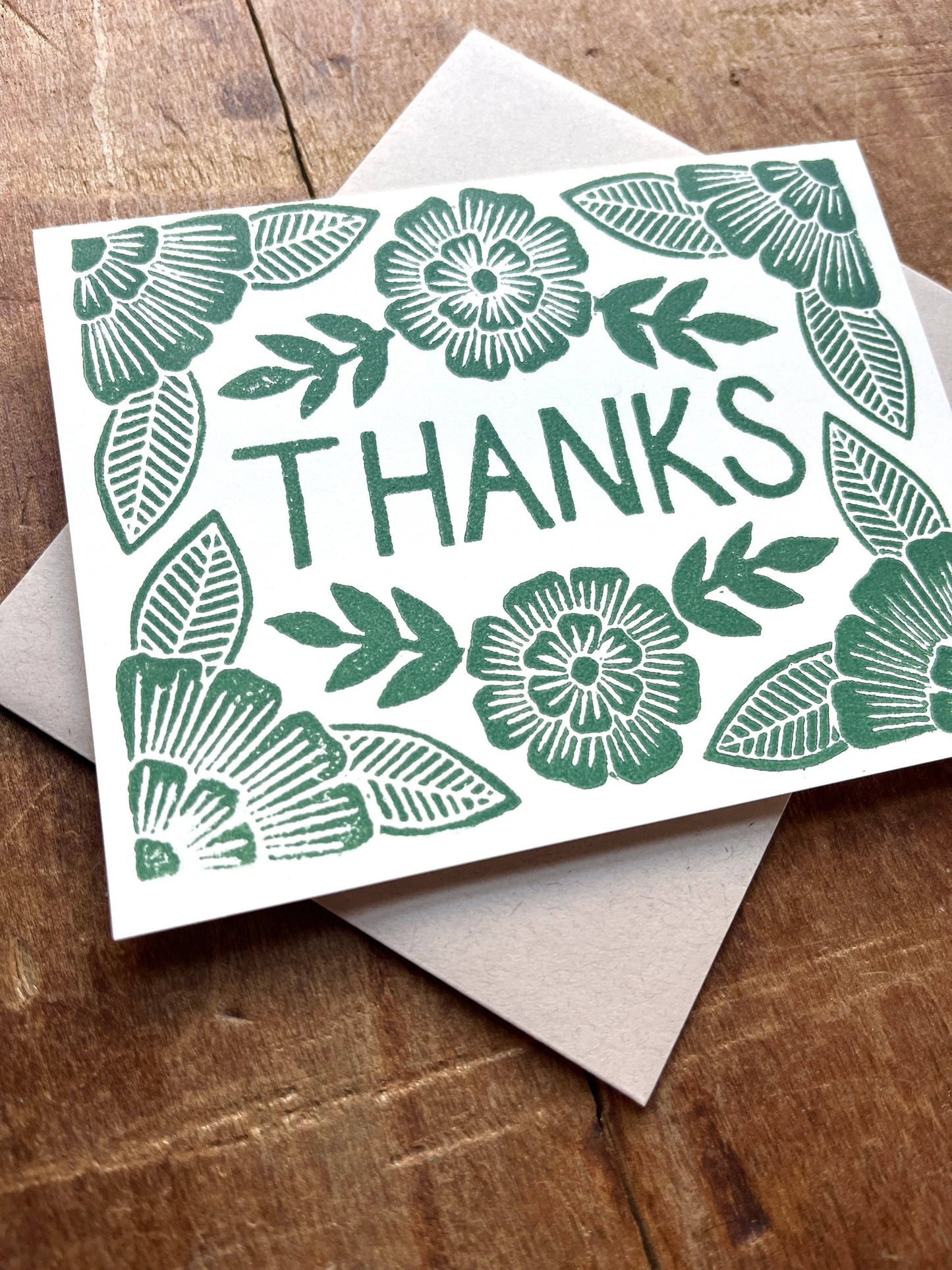 "Thanks," Block Printed Boxed Set