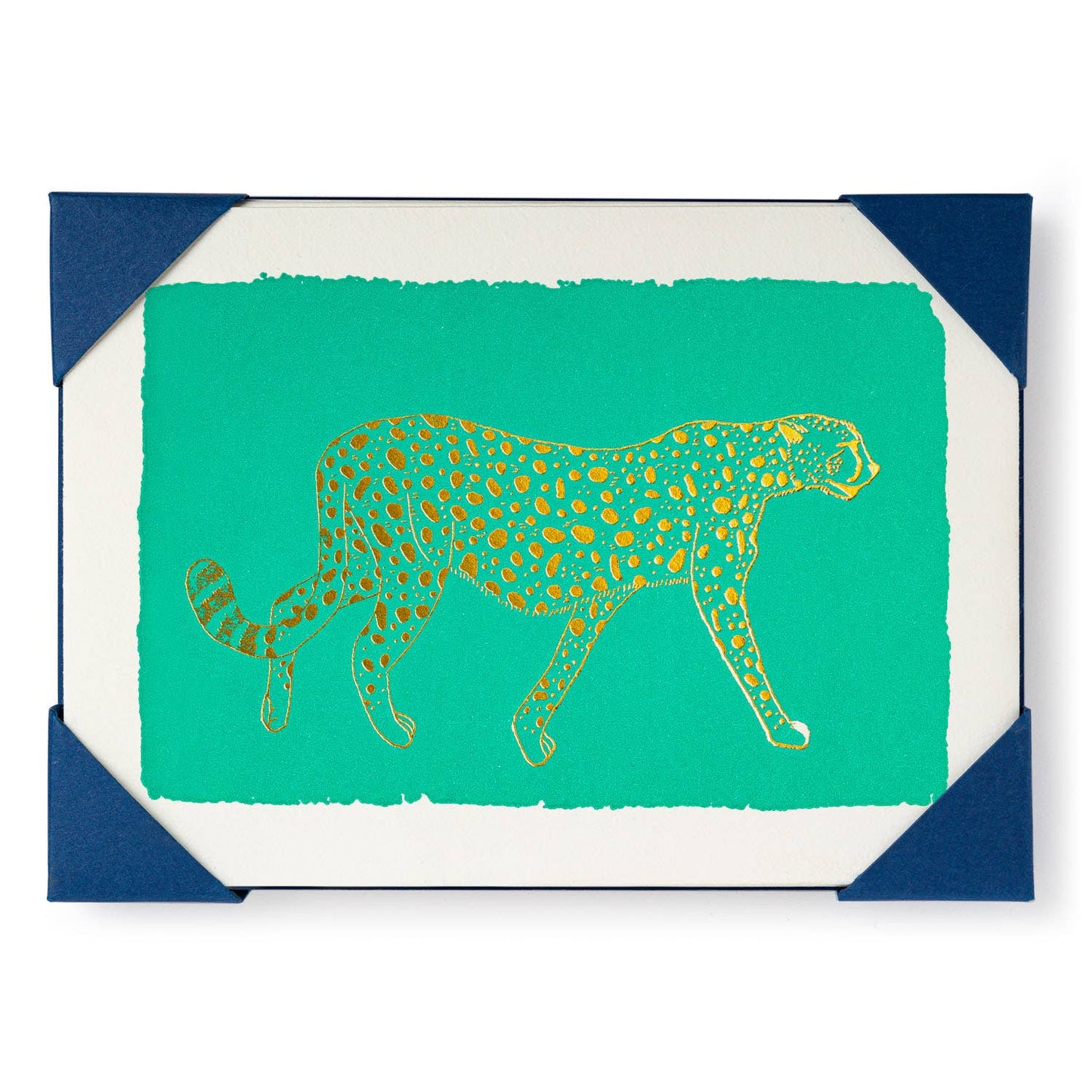 Mint Cheetah Note Cards
