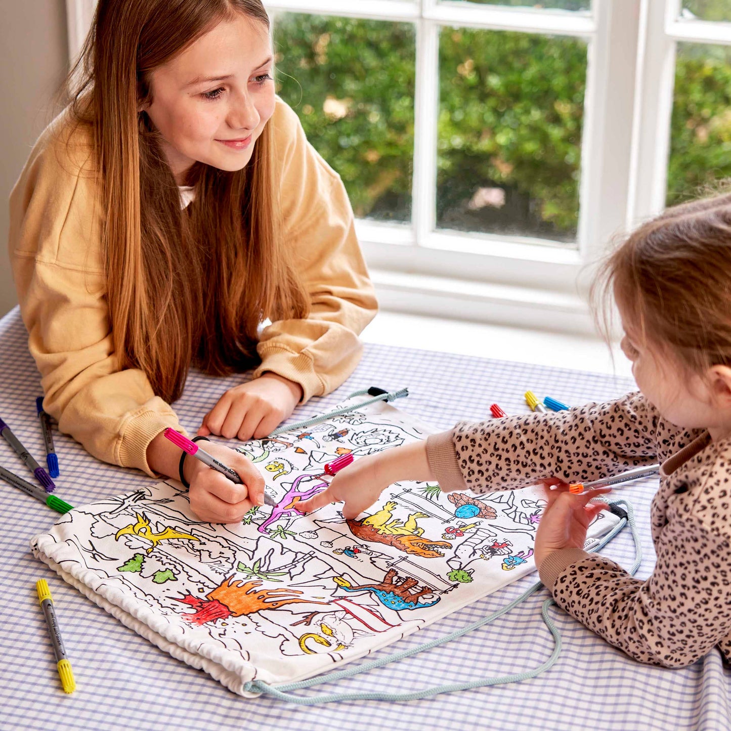 DIY Coloring Kit - Dinosaur Backpack