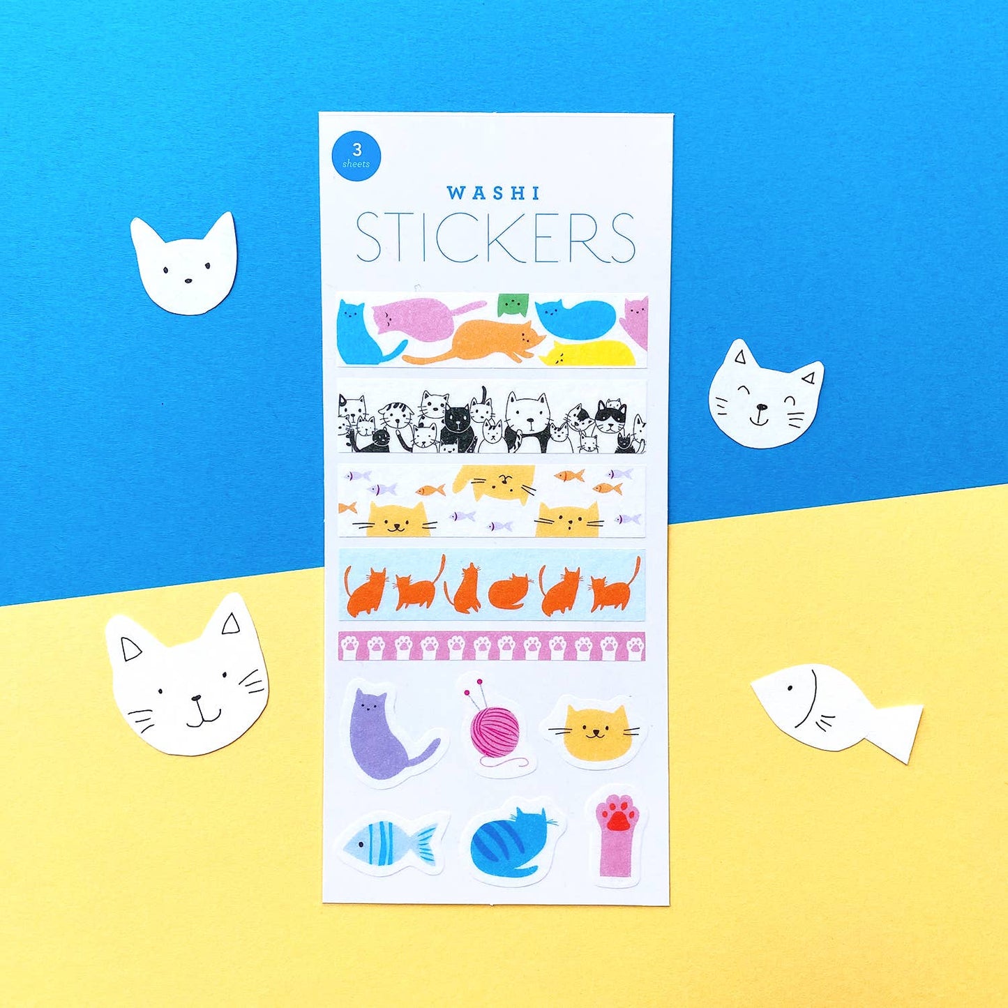 CATS WASHI STICKERS