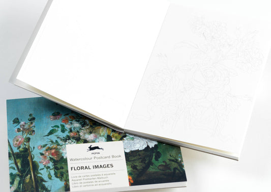Floral Images Watercolour Postcard Book