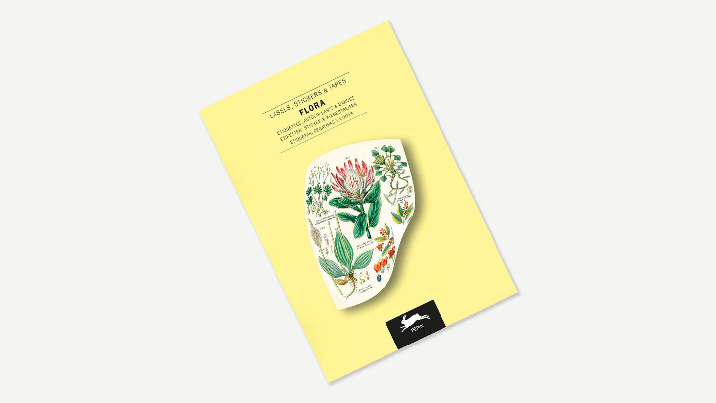 Flora Label Sticker & Tape Book
