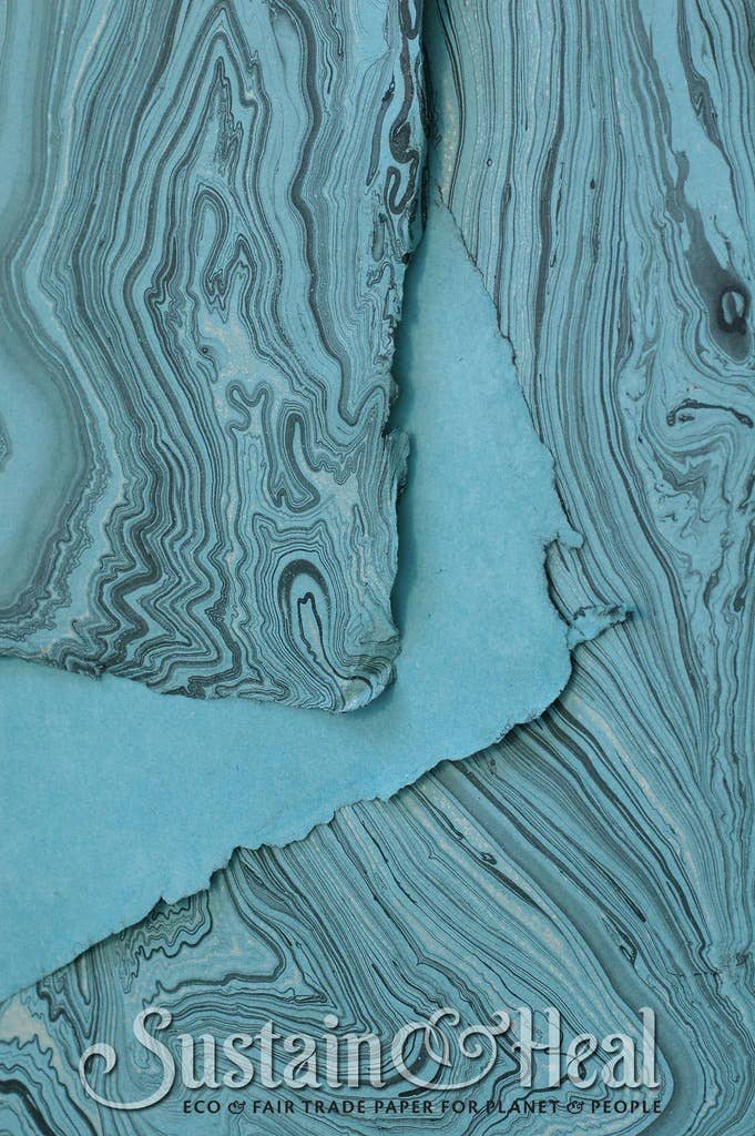 Teal Marble Sheet