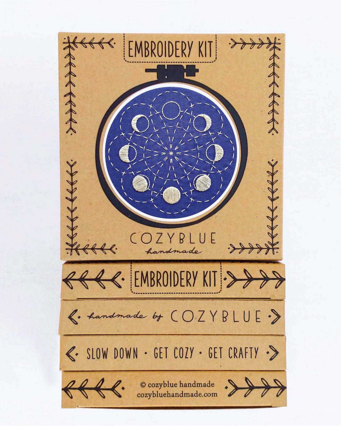 lunar blossom embroidery kit