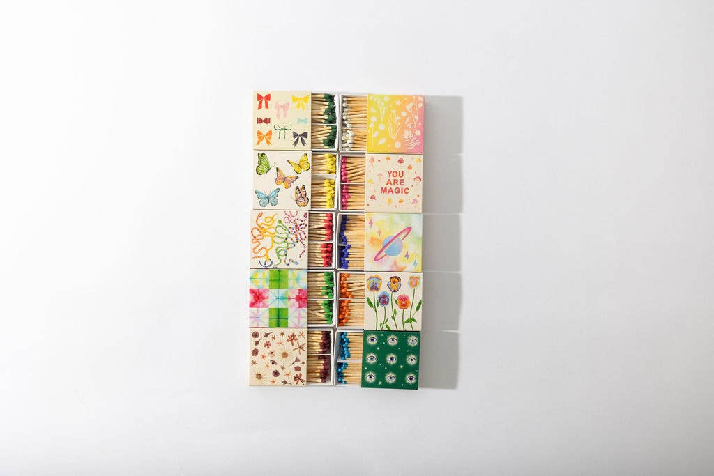 Pressed Flowers Matchbox