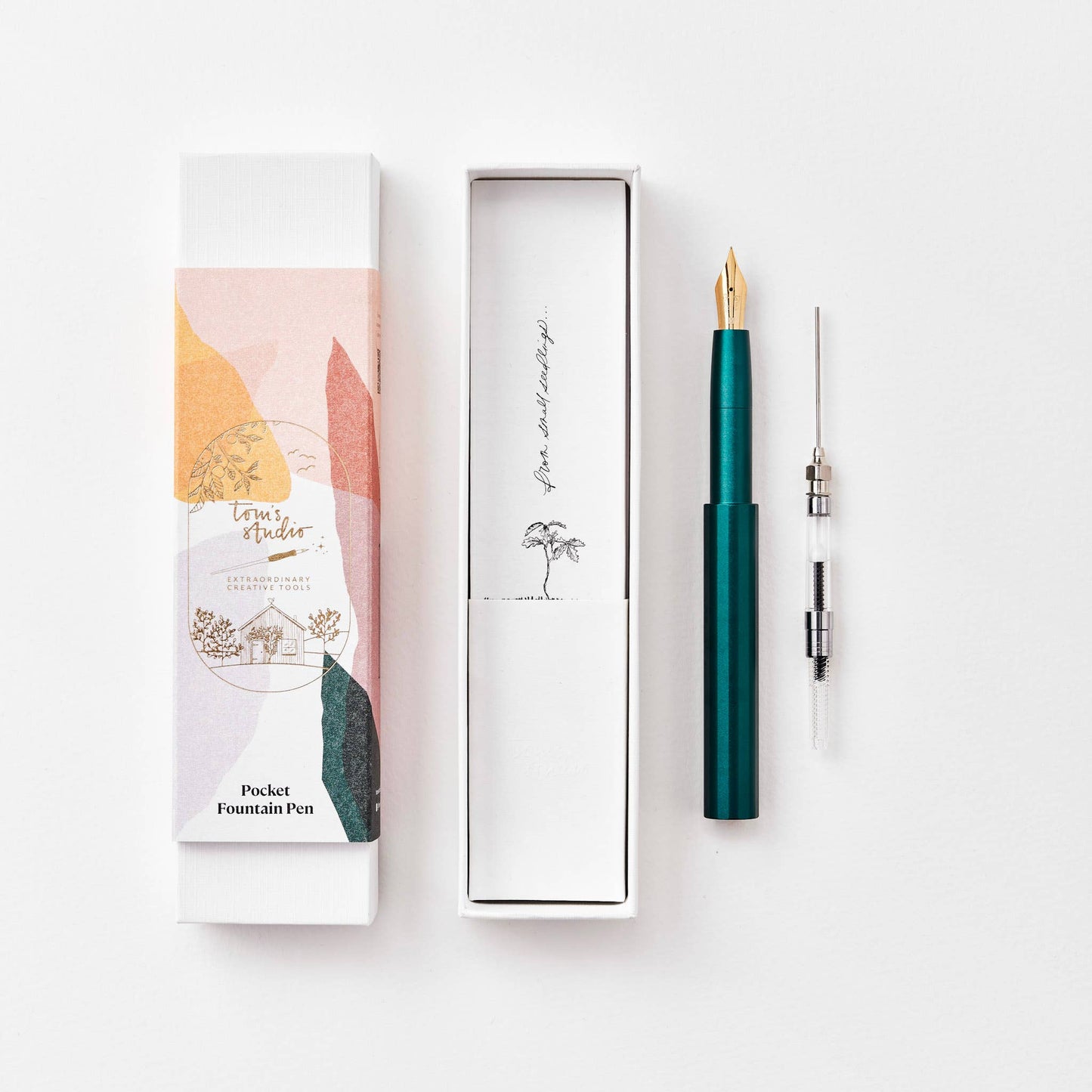 The Studio Pocket Fountain Pen 2.0: Ivy / Architect