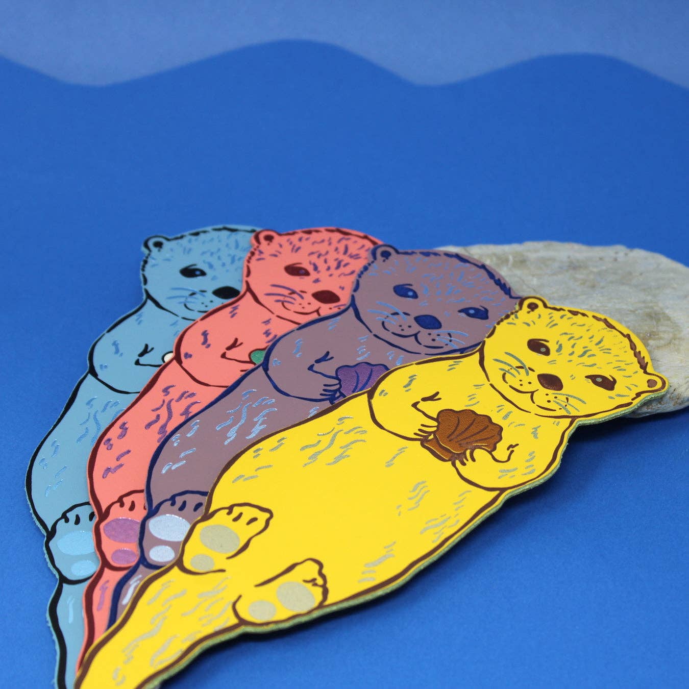 Otter Bookmark: Apricot